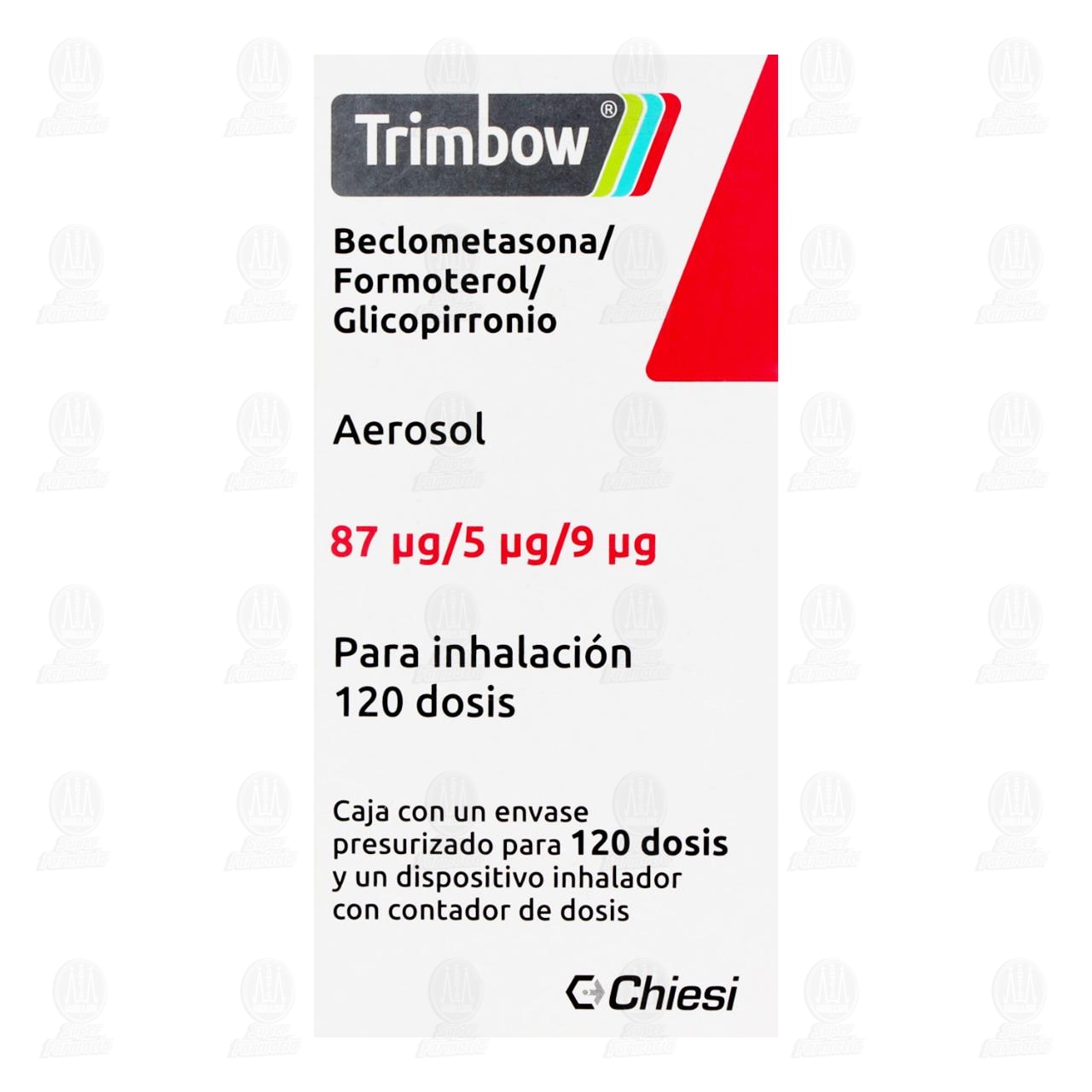 Trimbow Aerosol 100mcg/6mcg/12.5mcg, 120 Dosis. image number 1