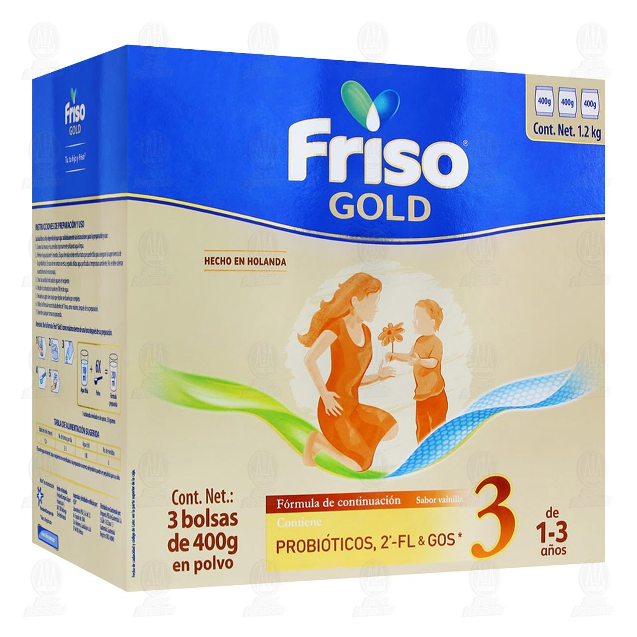 Fórmula Infantil Friso Gold 3 Joven Explorador Sabor Vainilla (Edad 1 a 3 Años), 1.2 kg.