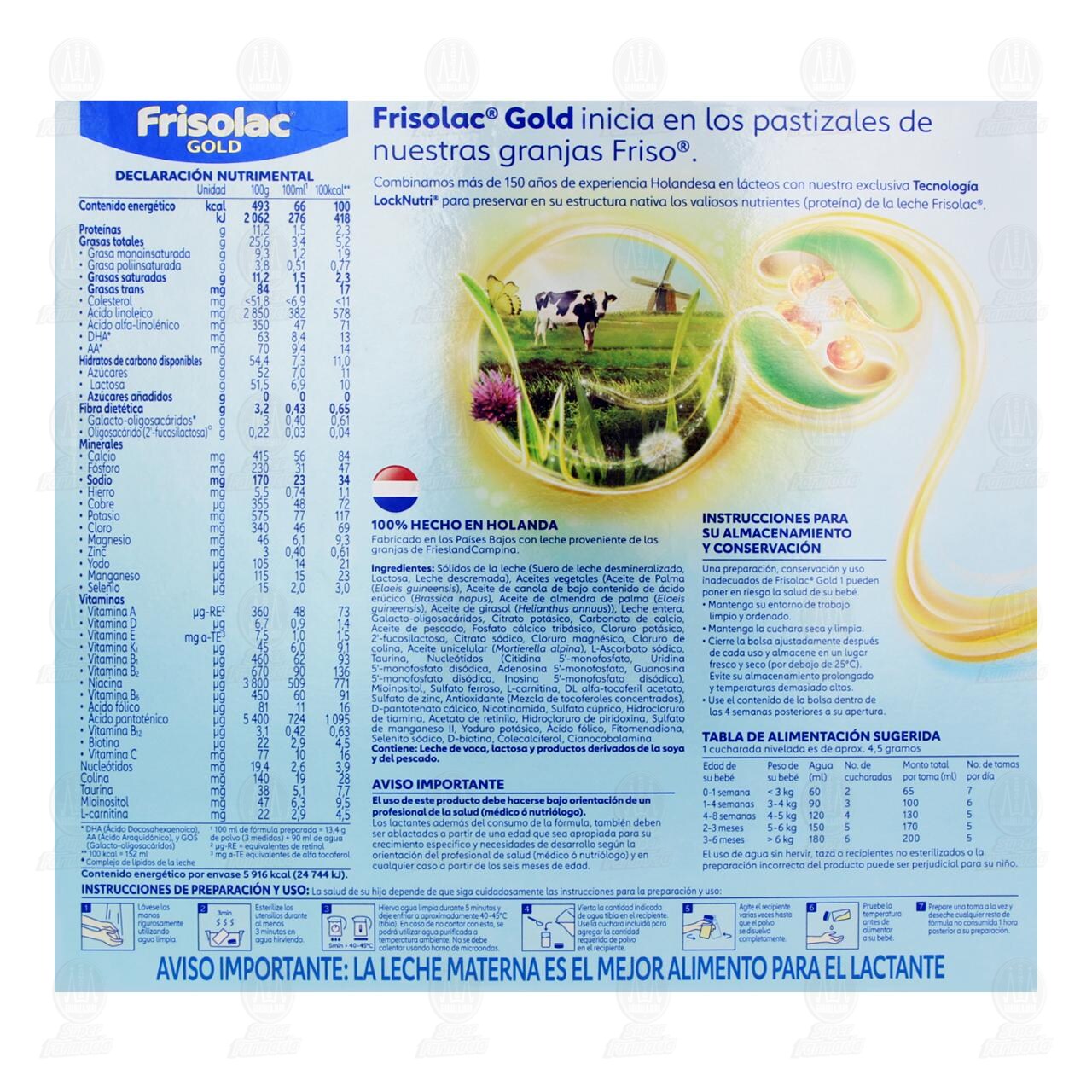 Frisolac Gold 1 F&oacute;rmula para Lactantes, 1.2 kg. image number 2