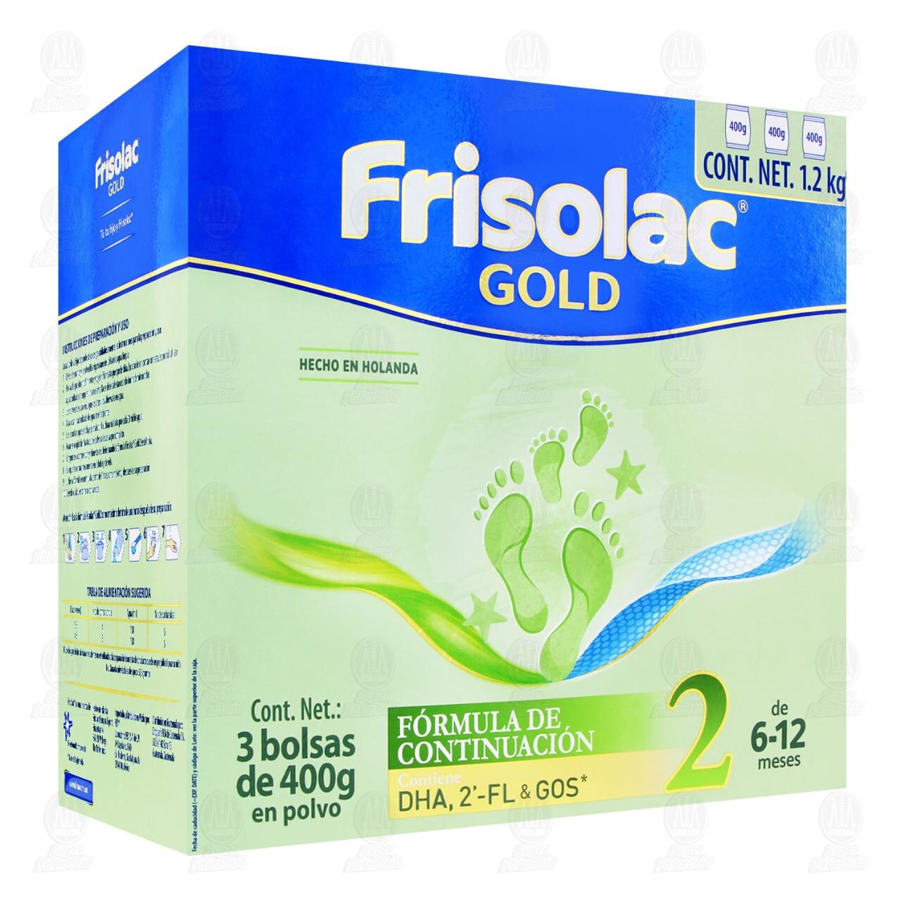 F&oacute;rmula Infantil Frisolac Gold 2 (Edad 6 a 12 Meses), 1.2 kg.