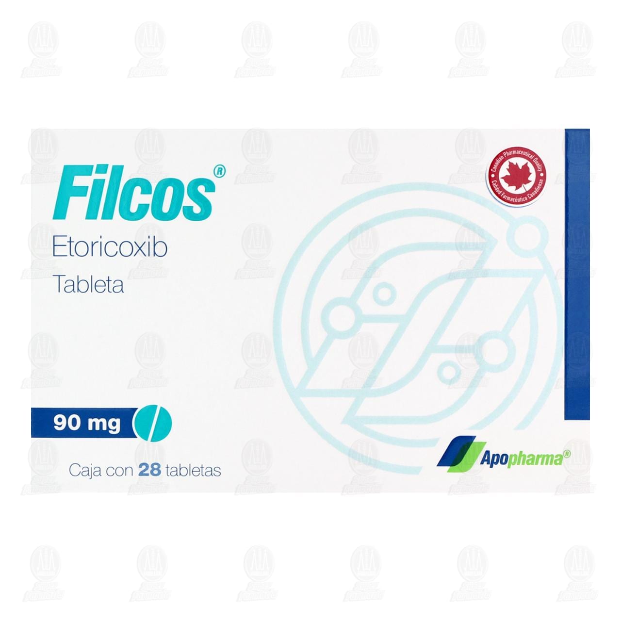Filcos 90 mg, 28 Tabletas. image number 1