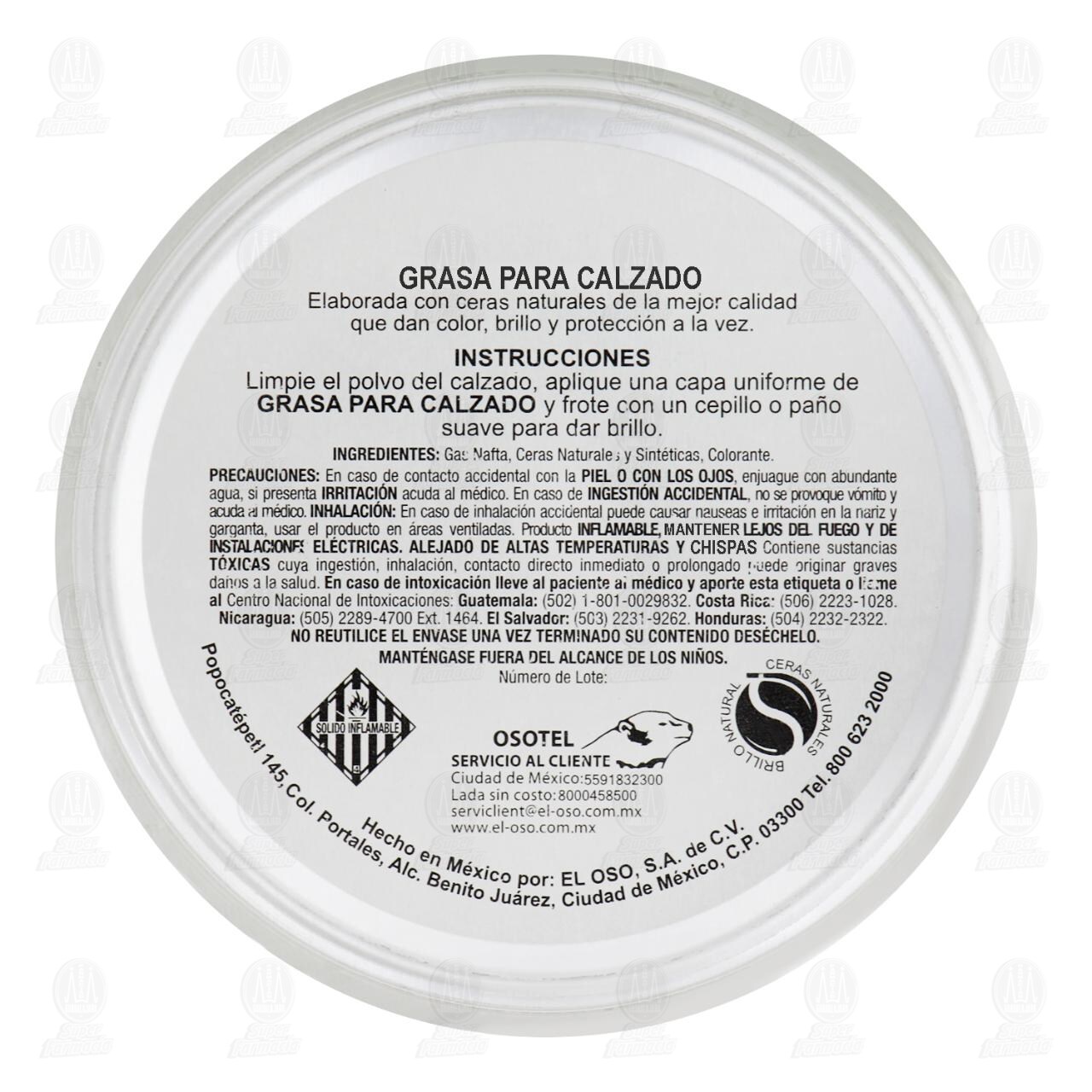 Grasa-Crema El Oso Dos en Uno para Calzado Neutro, 90 gr. image number 1