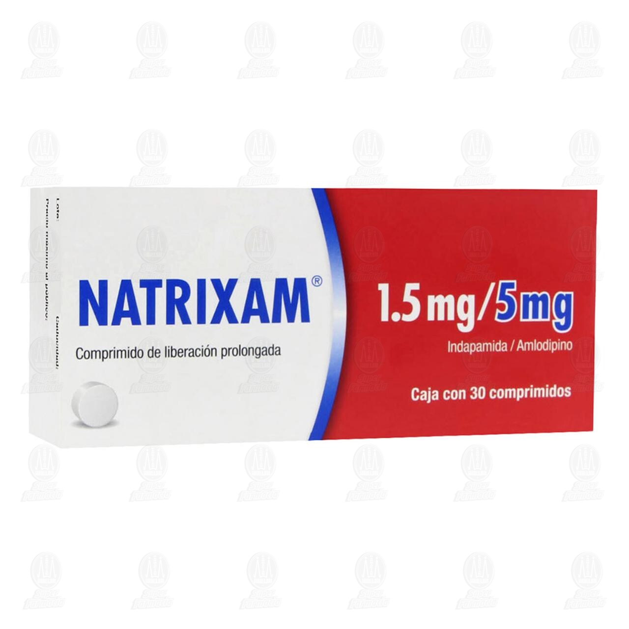 Natrixam 1.5mg/5mg, 30 Comprimidos. image number 0
