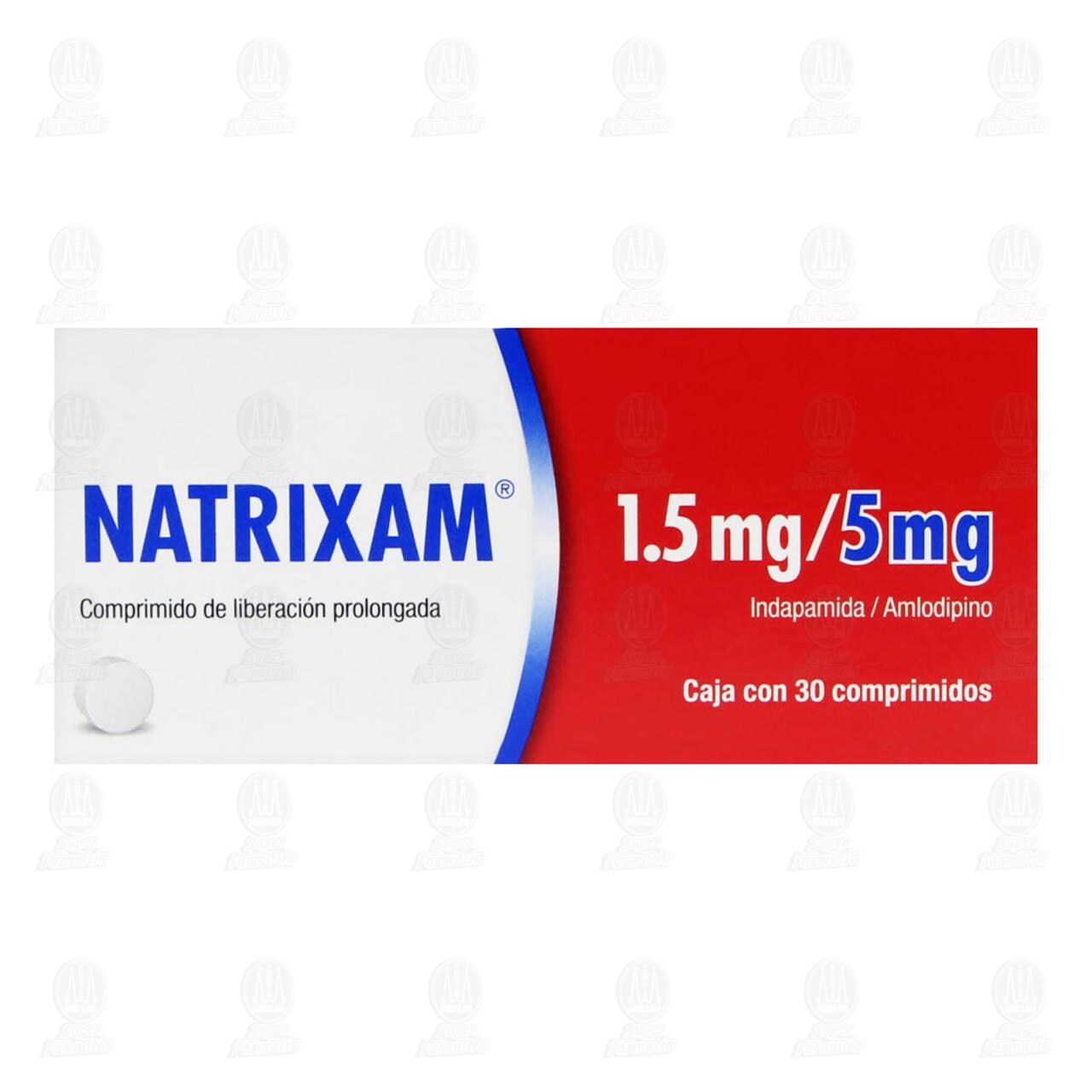 Natrixam 1.5mg/5mg, 30 Comprimidos. image number 1