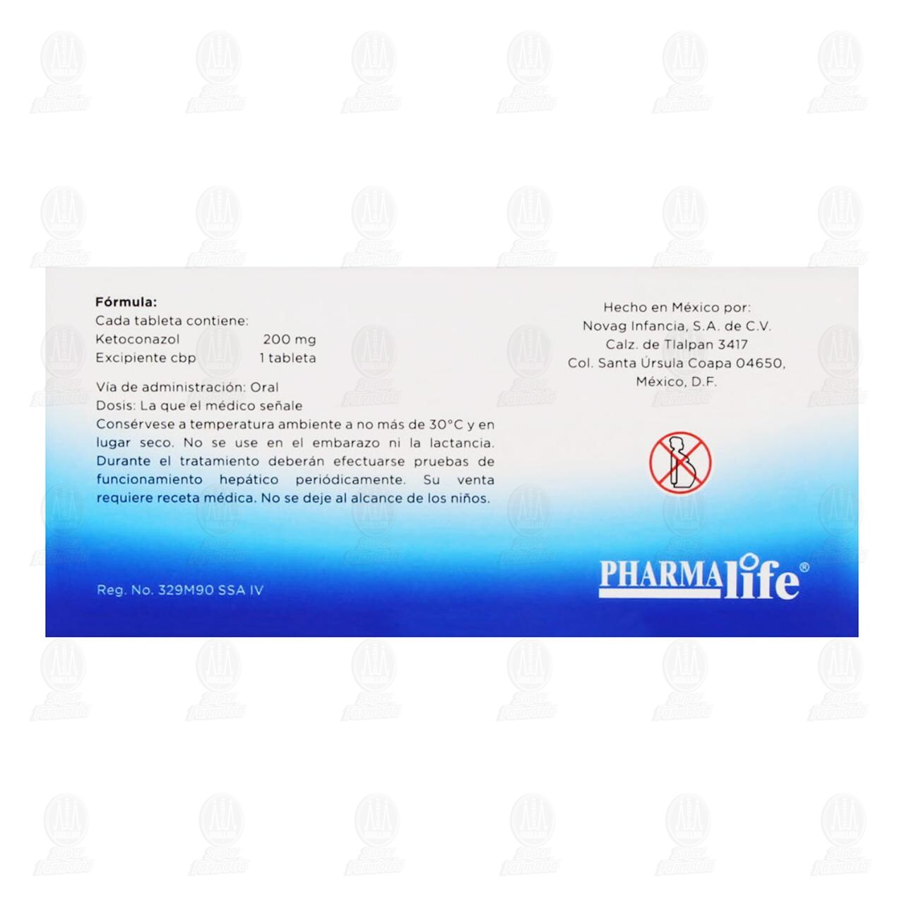 Ketoconazol 200 mg, 10 Tabletas Pharmalife. image number 2