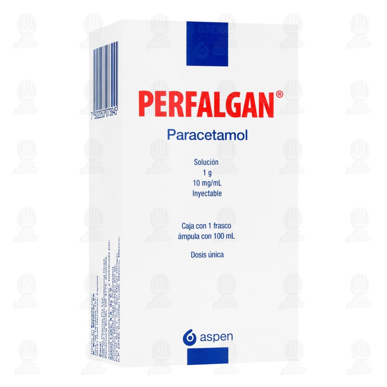 Imagen para Perfalgan 1 gr Solución Inyectable, 1 Ámpula.