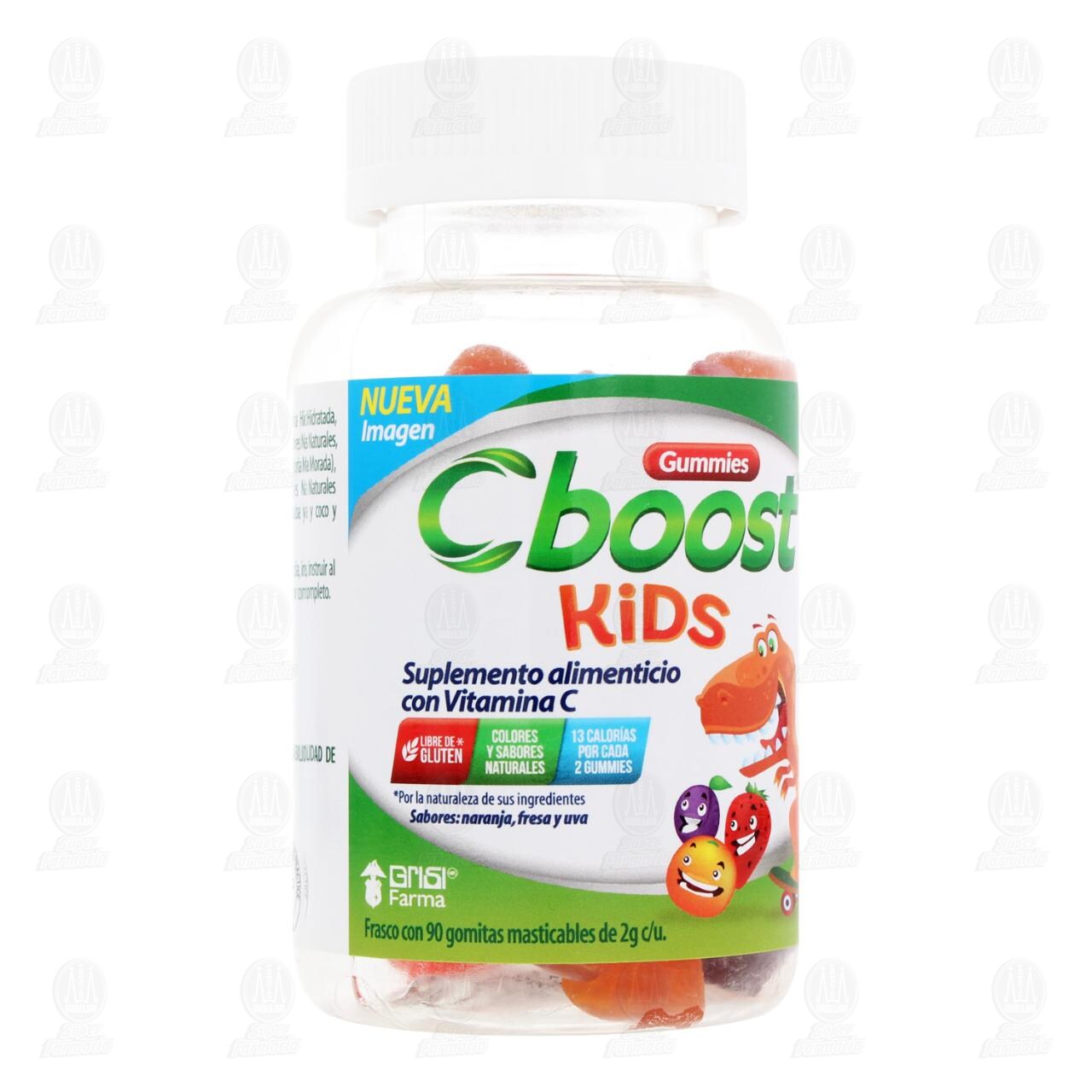 C-Boost Kids Suplemento Alimenticio con Vitamina C Varios Sabores 2 gr, 90 Gomitas. image number 0