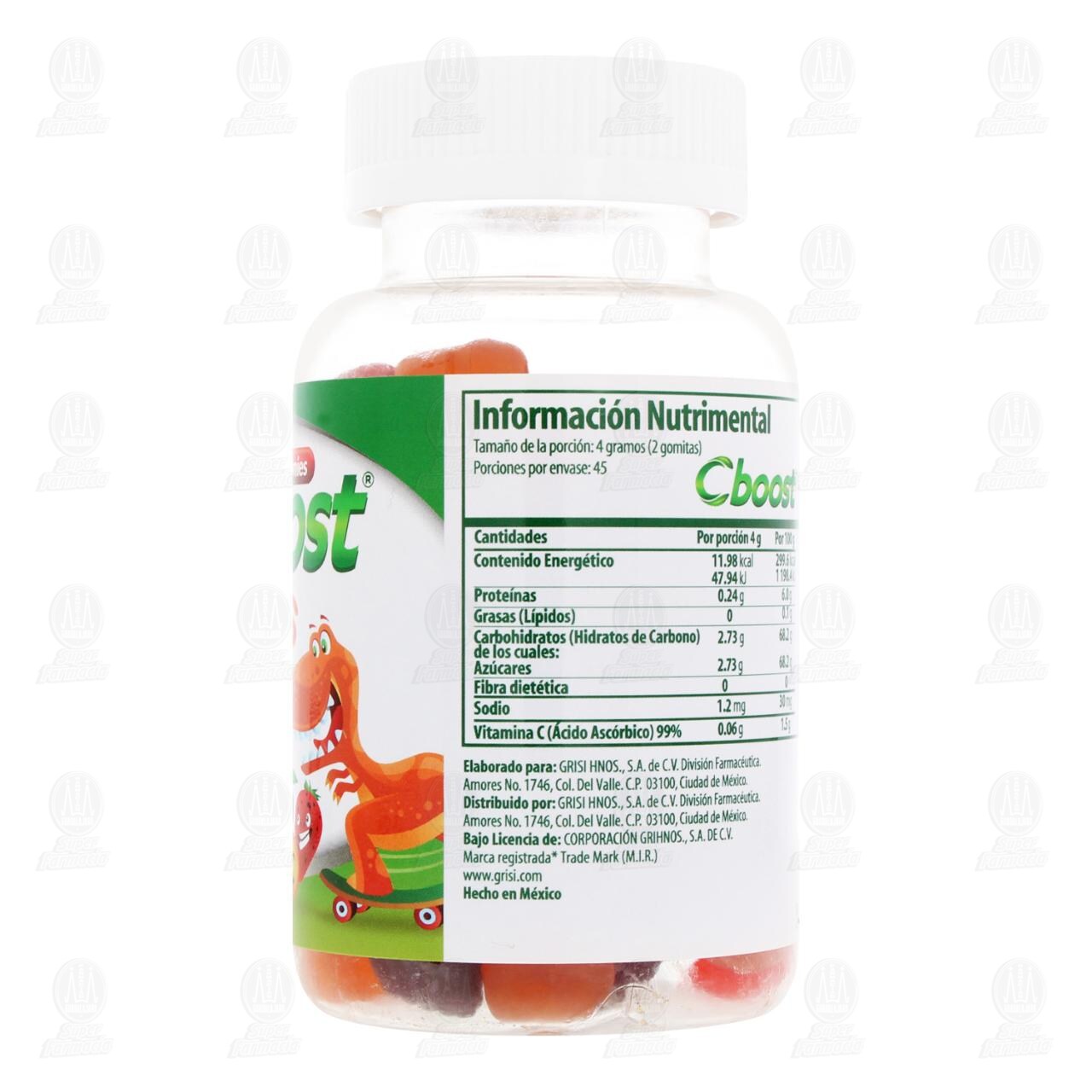 C-Boost Kids Suplemento Alimenticio con Vitamina C Varios Sabores 2 gr, 90 Gomitas. image number 2