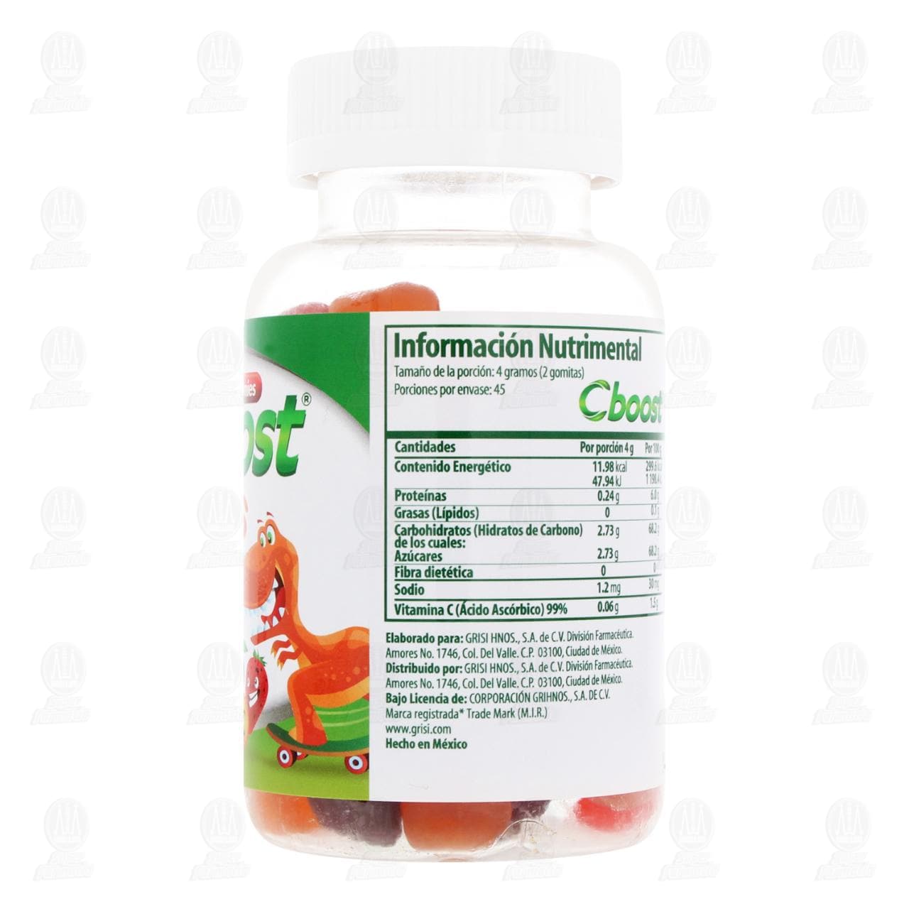 C-Boost Kids Suplemento Alimenticio con Vitamina C Varios Sabores 2 gr, 90 Gomitas. image number 2