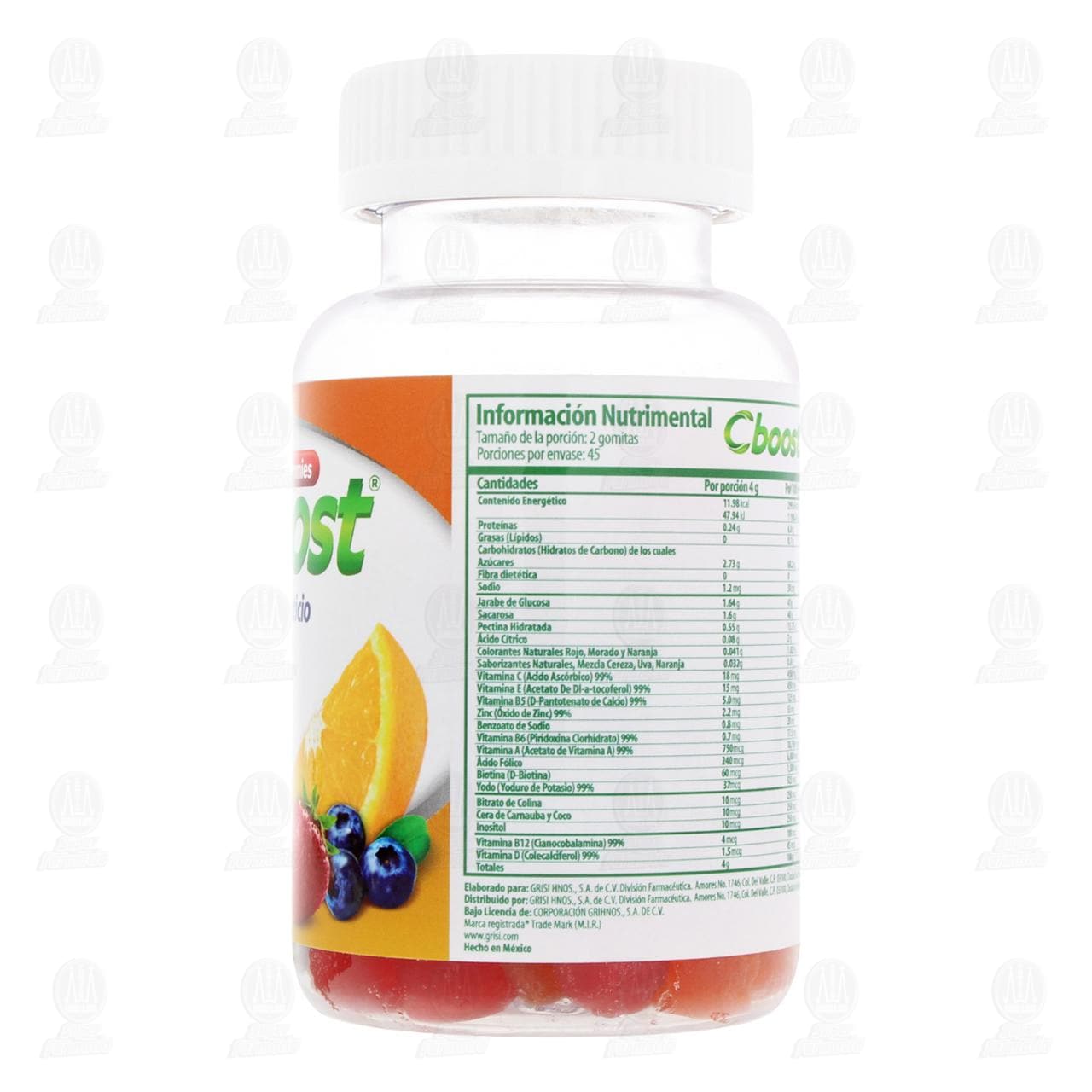 C-Boost 2 gr Suplemento Alimenticio Varios Sabores, 90 gomitas. image number 2