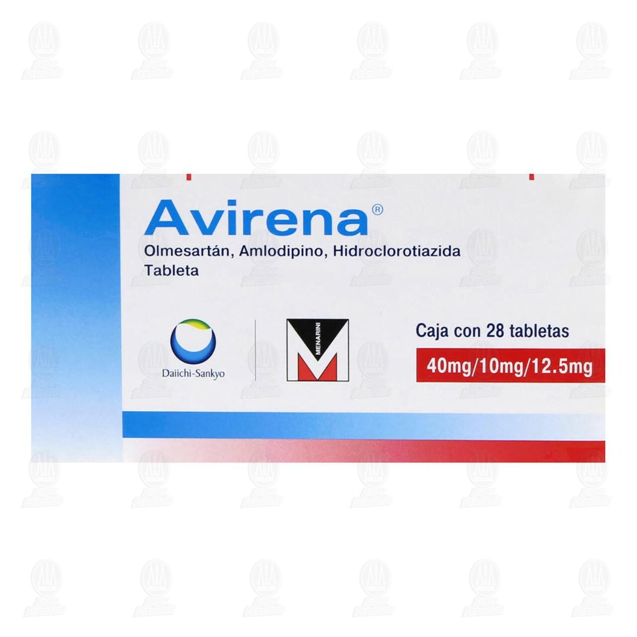 Avirena 40mg/10mg/12.5mg, 28 Tabletas. image number 1