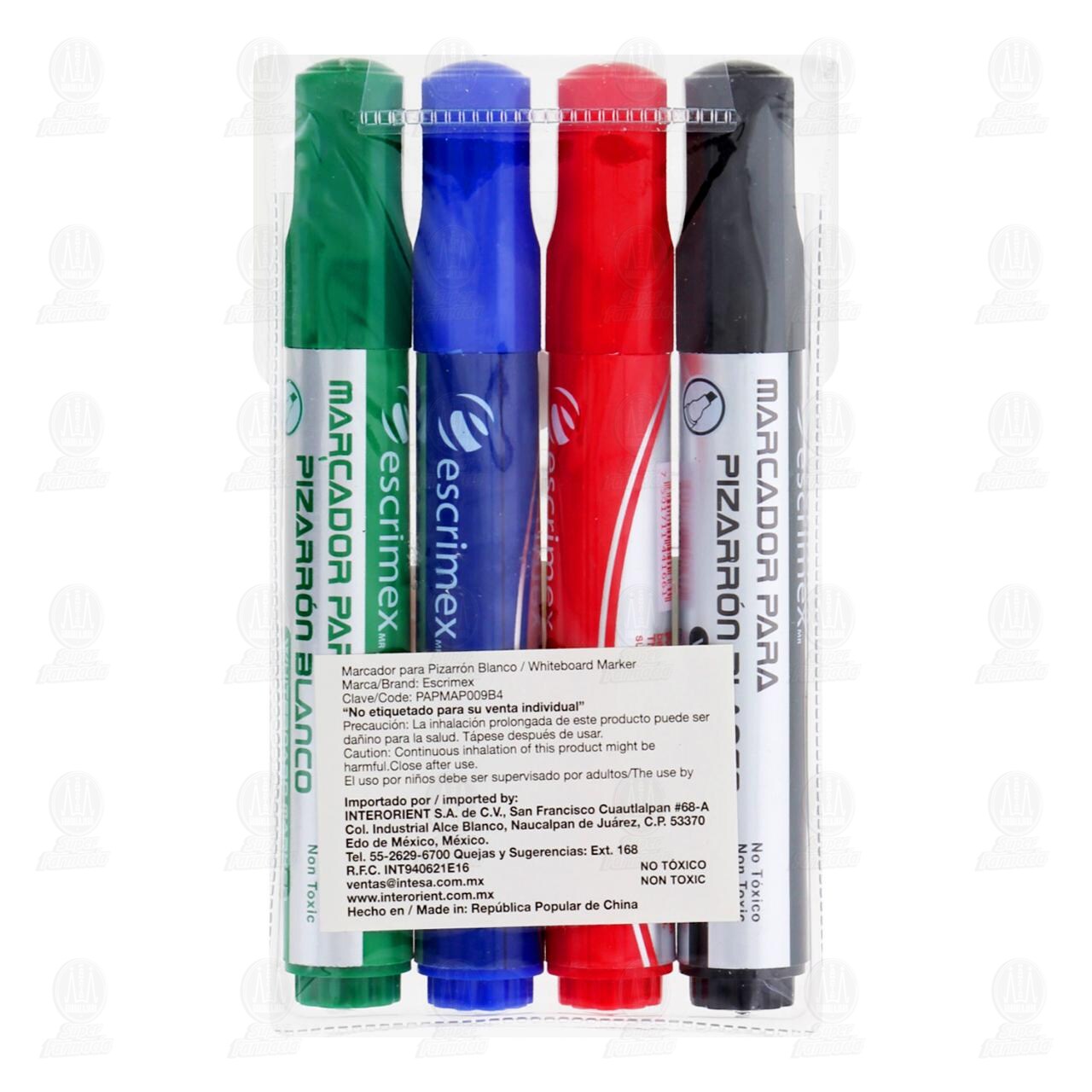 Marcador Escrimex para Pizarr&oacute;n Blanco, 4 pzas. image number 1
