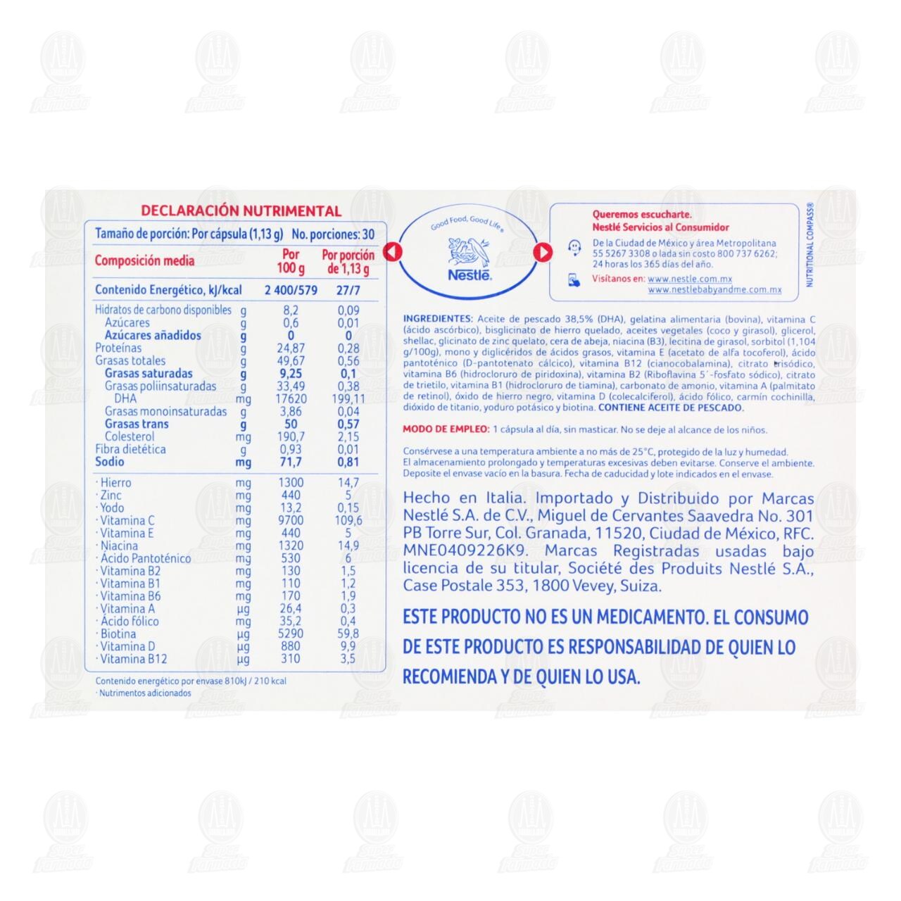 MaterPlus Nestlé, 30 Cápsulas. image number 2