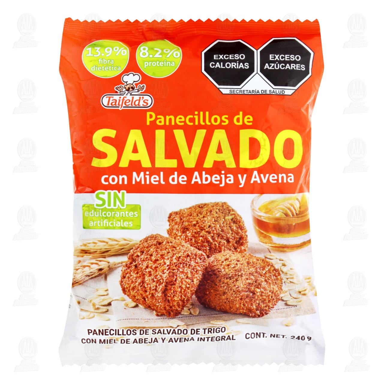 Imagen para Panecillos de Salvado Taifeld's con Miel de Abejas y Avena, 240 gr.
