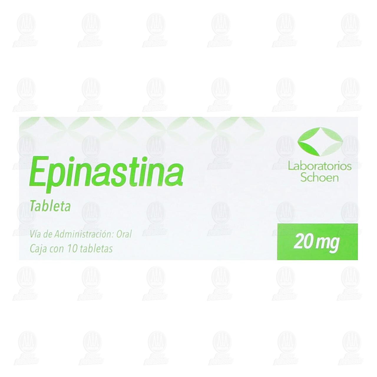 Epinastina 20 mg, 10 Tabletas. image number 1