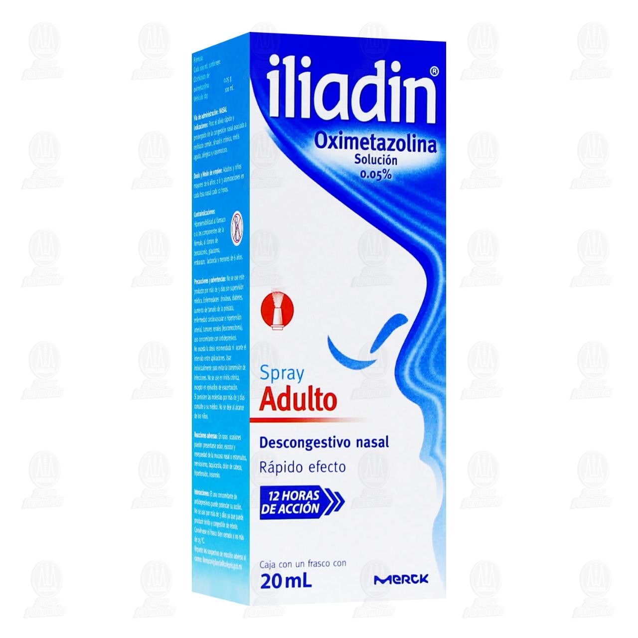 Iliadin Adulto Spray Descongestionante Nasal, 0.05% 20 ml.