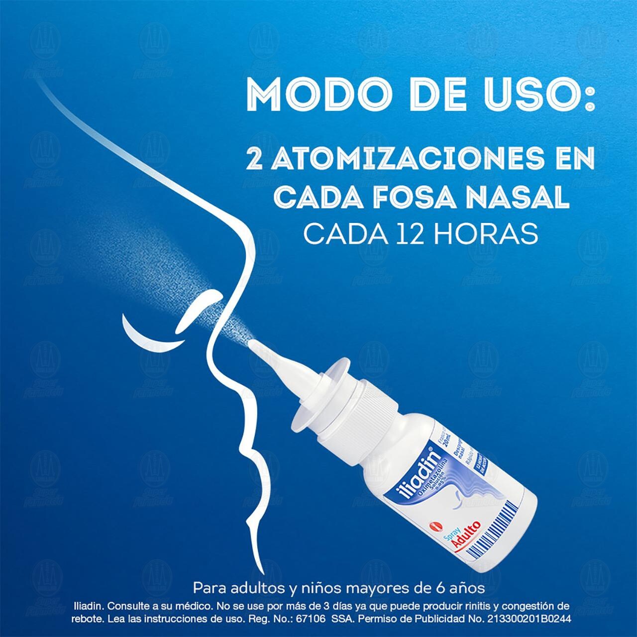 Iliadin Adulto Spray Descongestionante Nasal, 0.05% 20 ml. image number 4