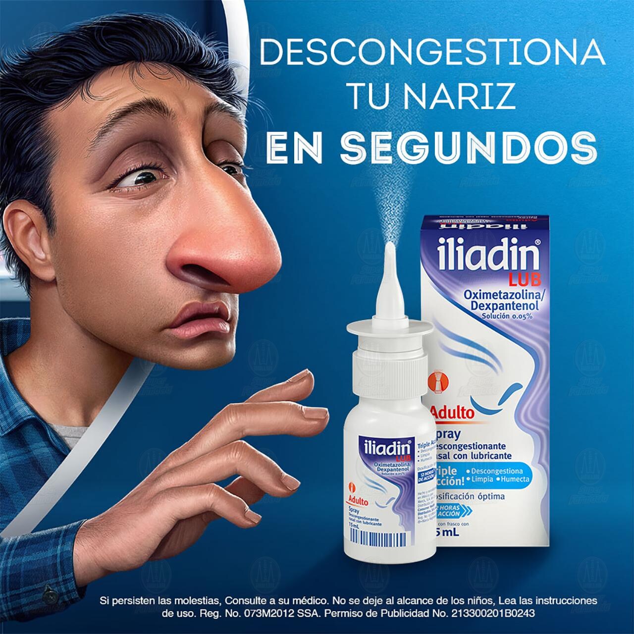 Iliadin Lub Adulto Descongestionante Nasal, 0.05% 15 ml. image number 4