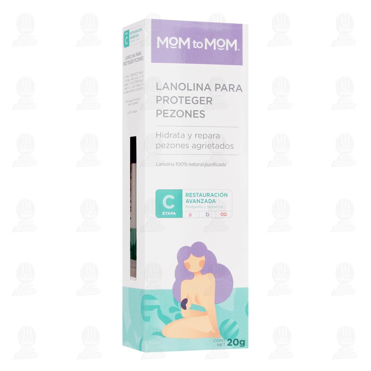 Mom to Mom Lanolina para Proteger Pezones Agrietados, 20 gr.