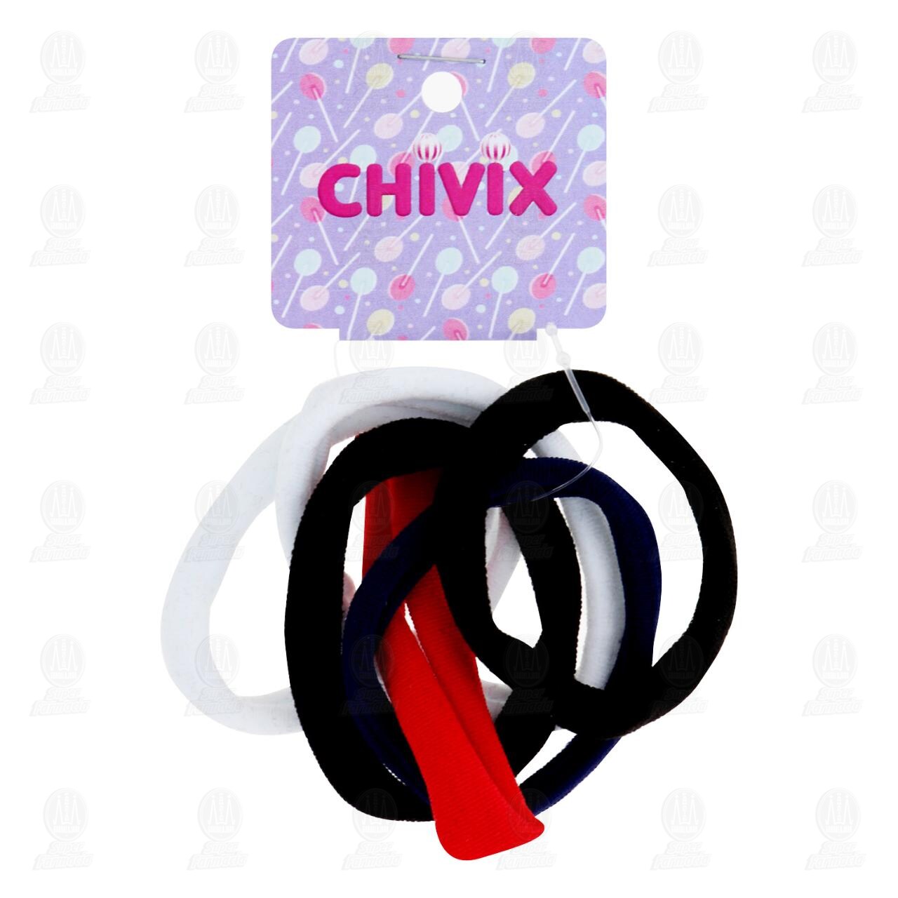 Accesorios para Cabello Chivix Ligas Distintos Colores, 6 pzas. image number 0