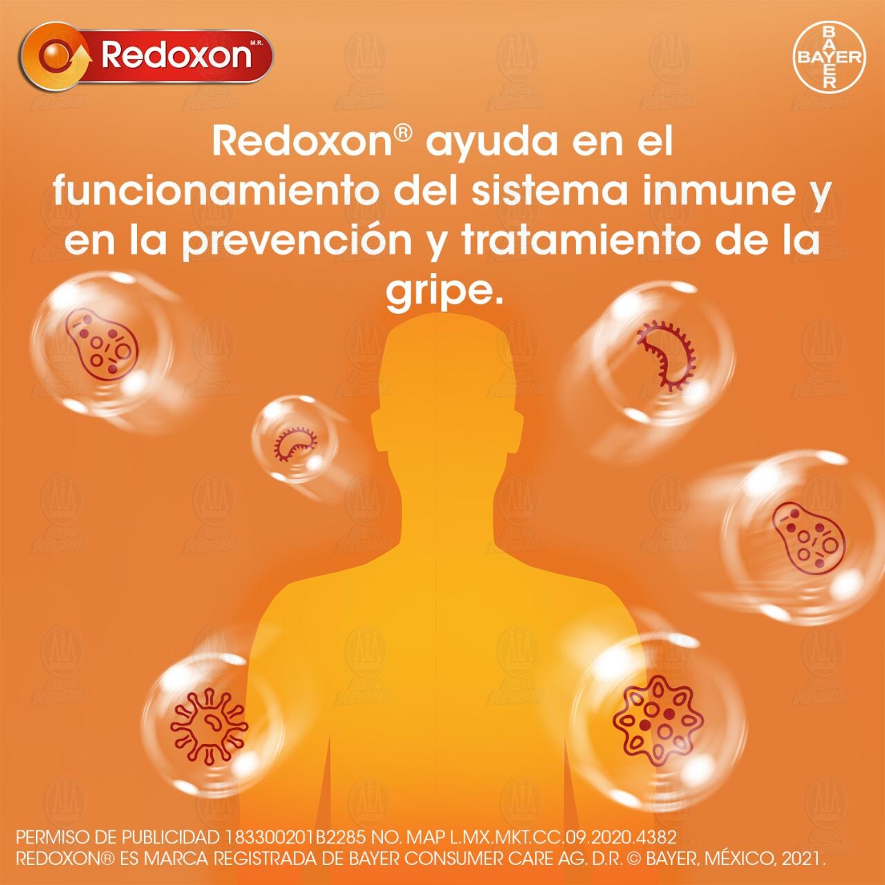 Redoxon Oral 500 mg Vitamina C, 100 Tabletas Orales. image number 3