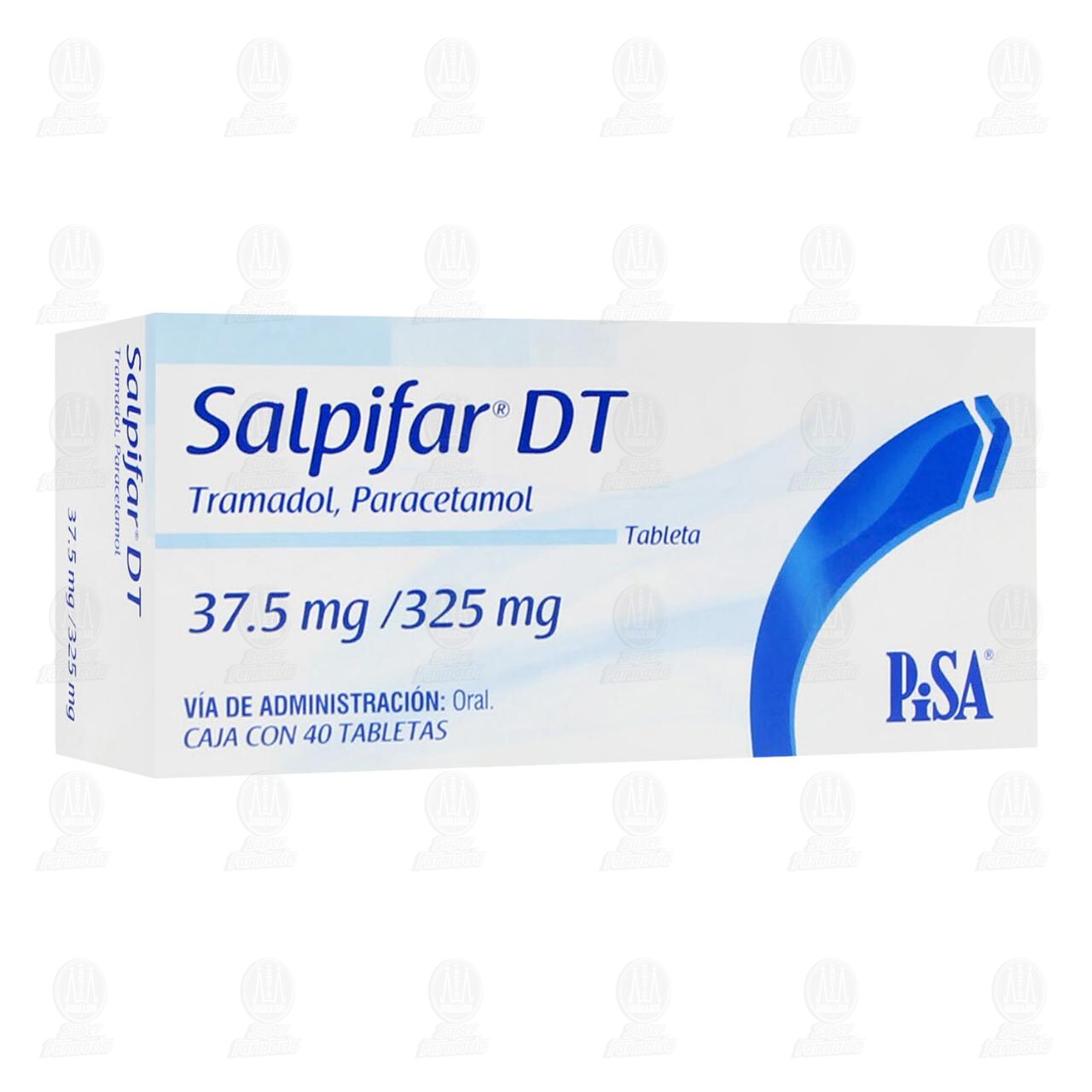 Salpifar DT 37.5/325mg, 40 Tabletas. image number 0