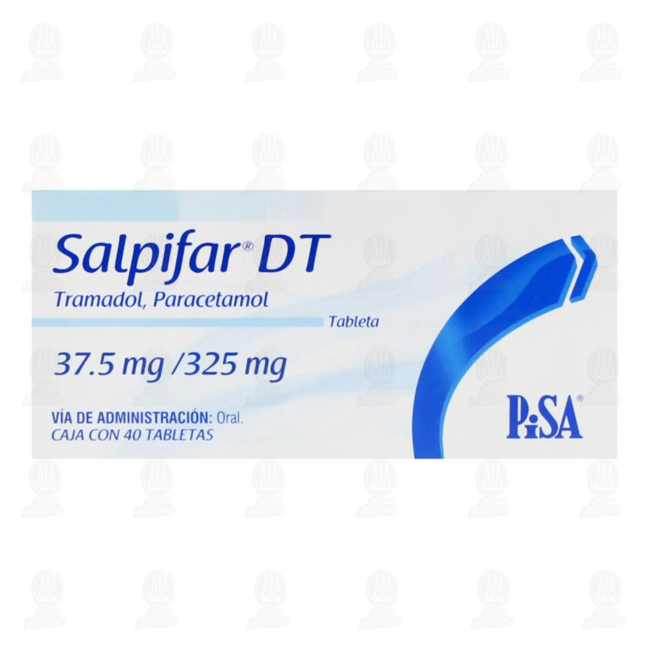 Salpifar DT 37.5/325mg, 40 Tabletas. image number 1
