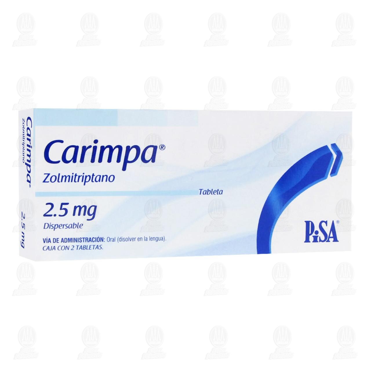 Carimpa 2.5 mg Dispersables, 2 Tabletas. image number 0