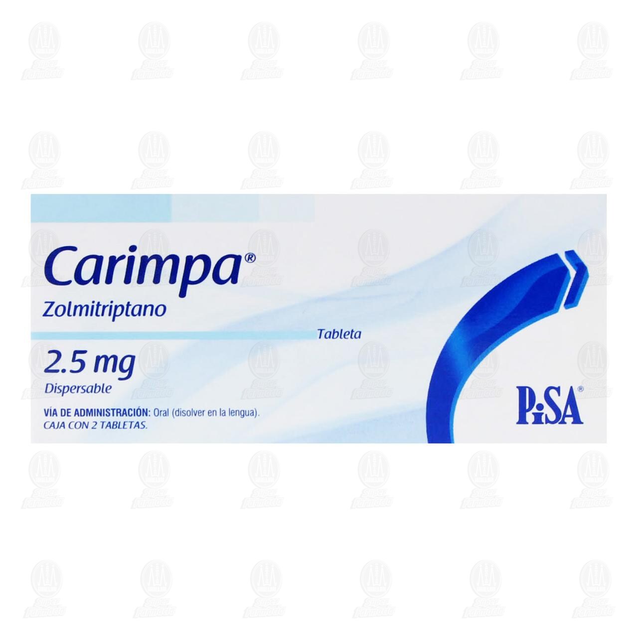 Carimpa 2.5 mg Dispersables, 2 Tabletas. image number 1