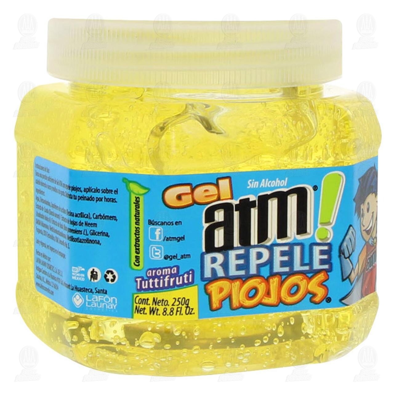 Gel para Cabello Atm Repele Piojos Sin Alcohol, 250 gr. image number 0