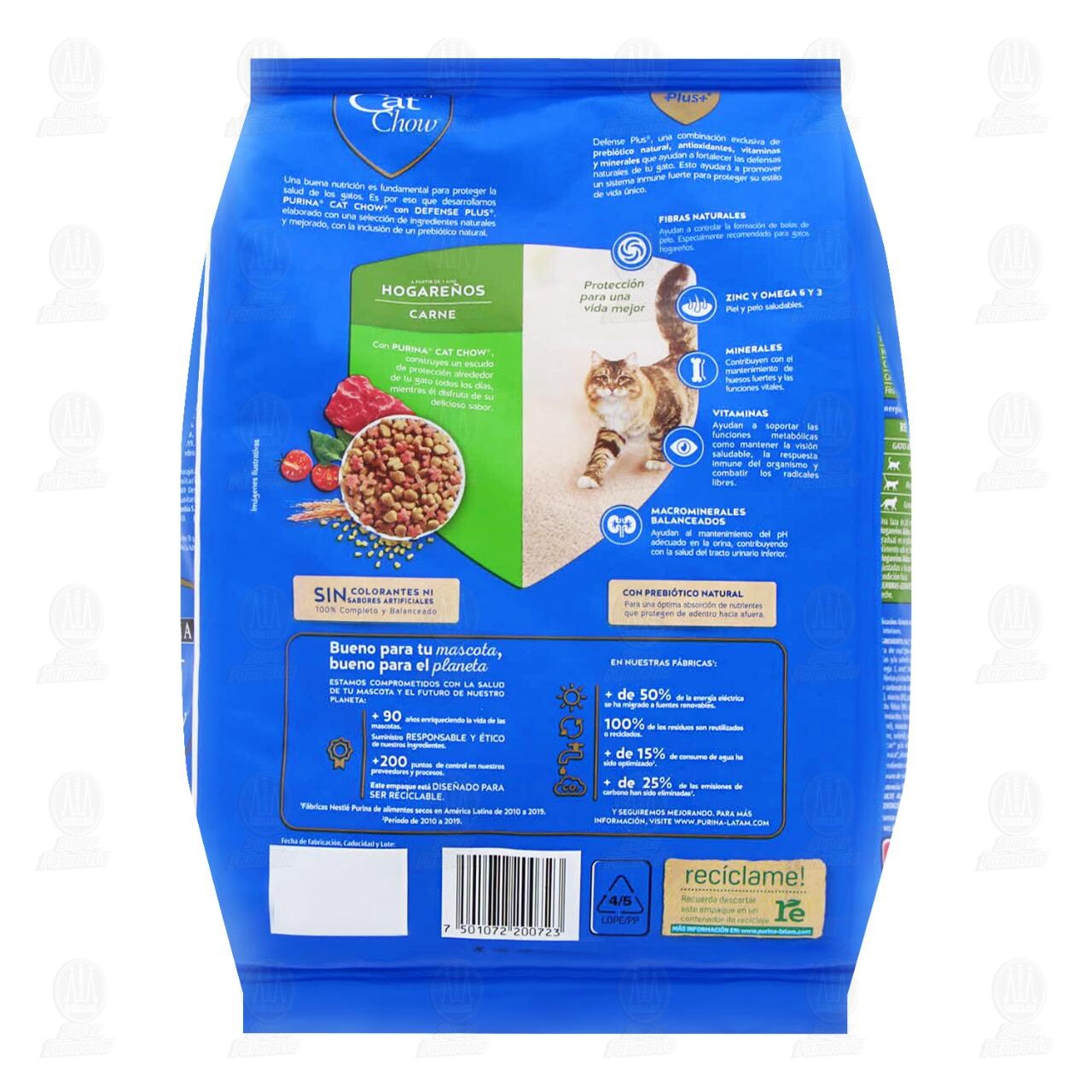 Purina Cat Chow Defense Plus Hogareños, 1.5 kg. image number 1