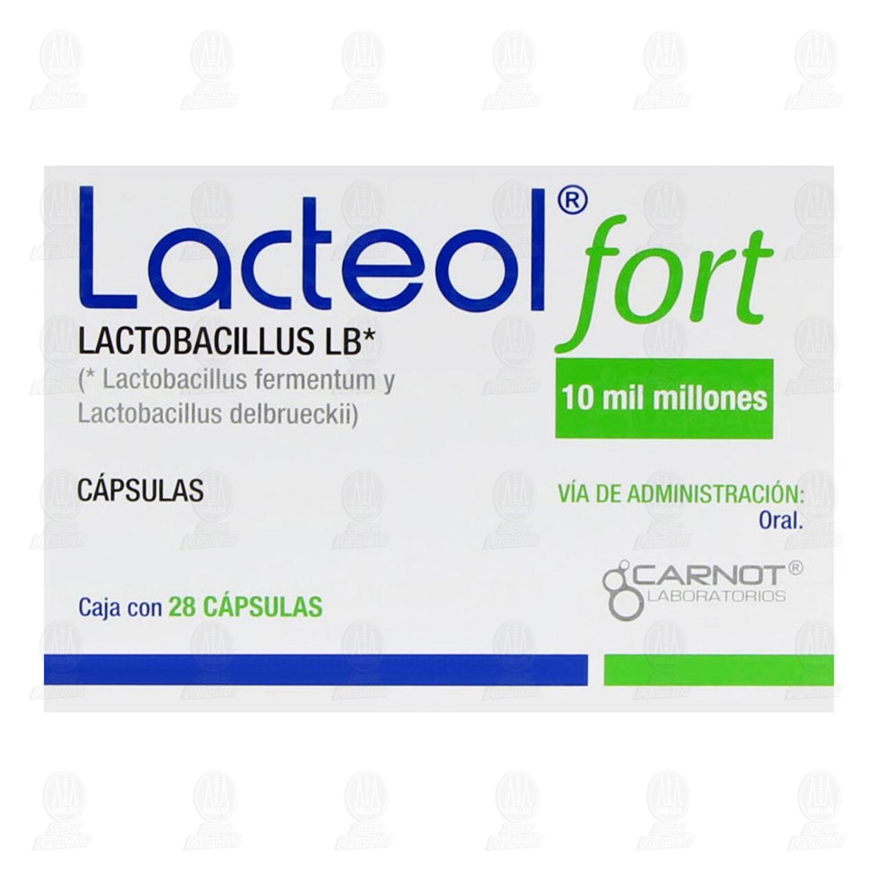 Lacteol Fort 10 Mil Millones, 28 C&aacute;psulas. image number 1