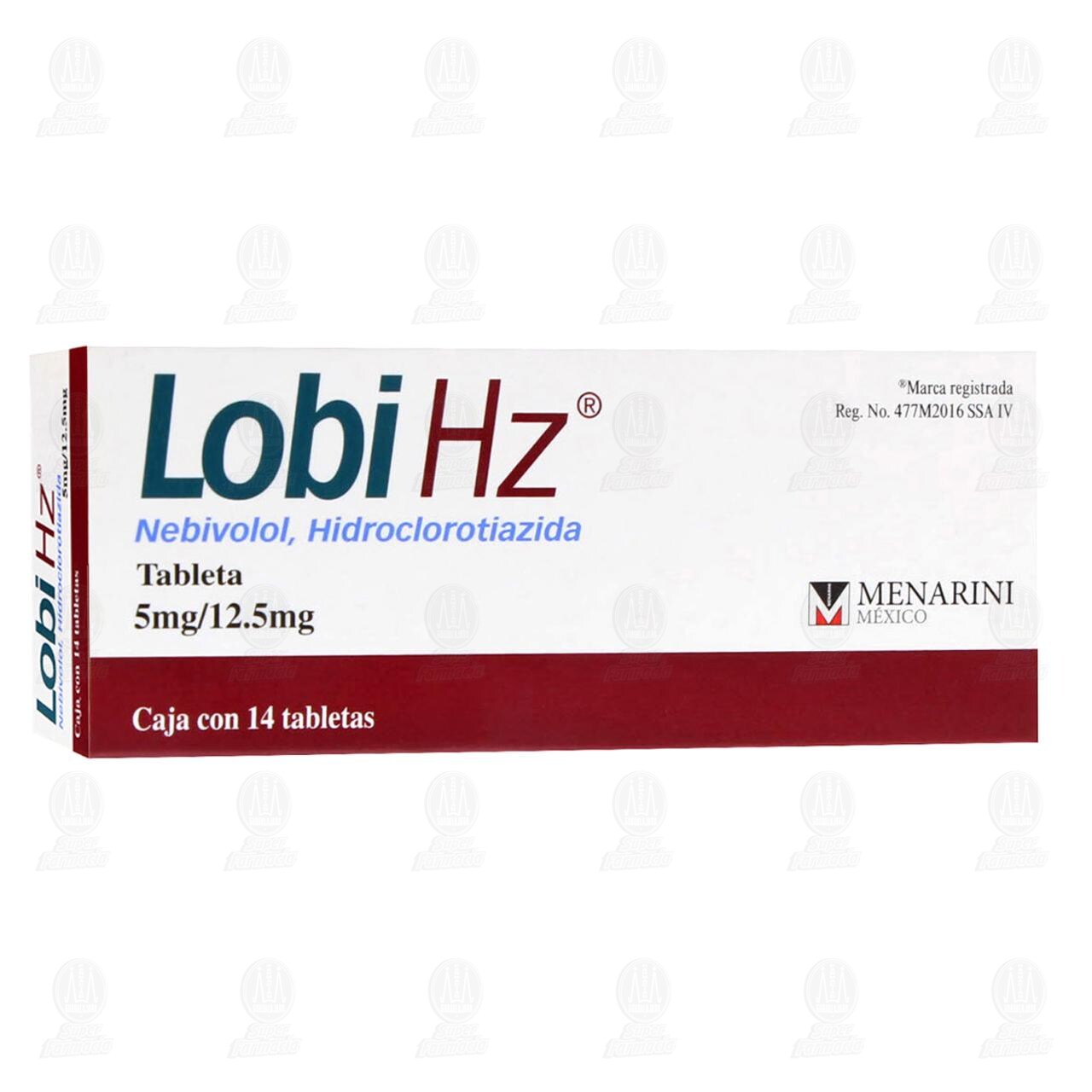 Lobi Hz 5mg/12.5mg, 14 Tabletas. image number 0