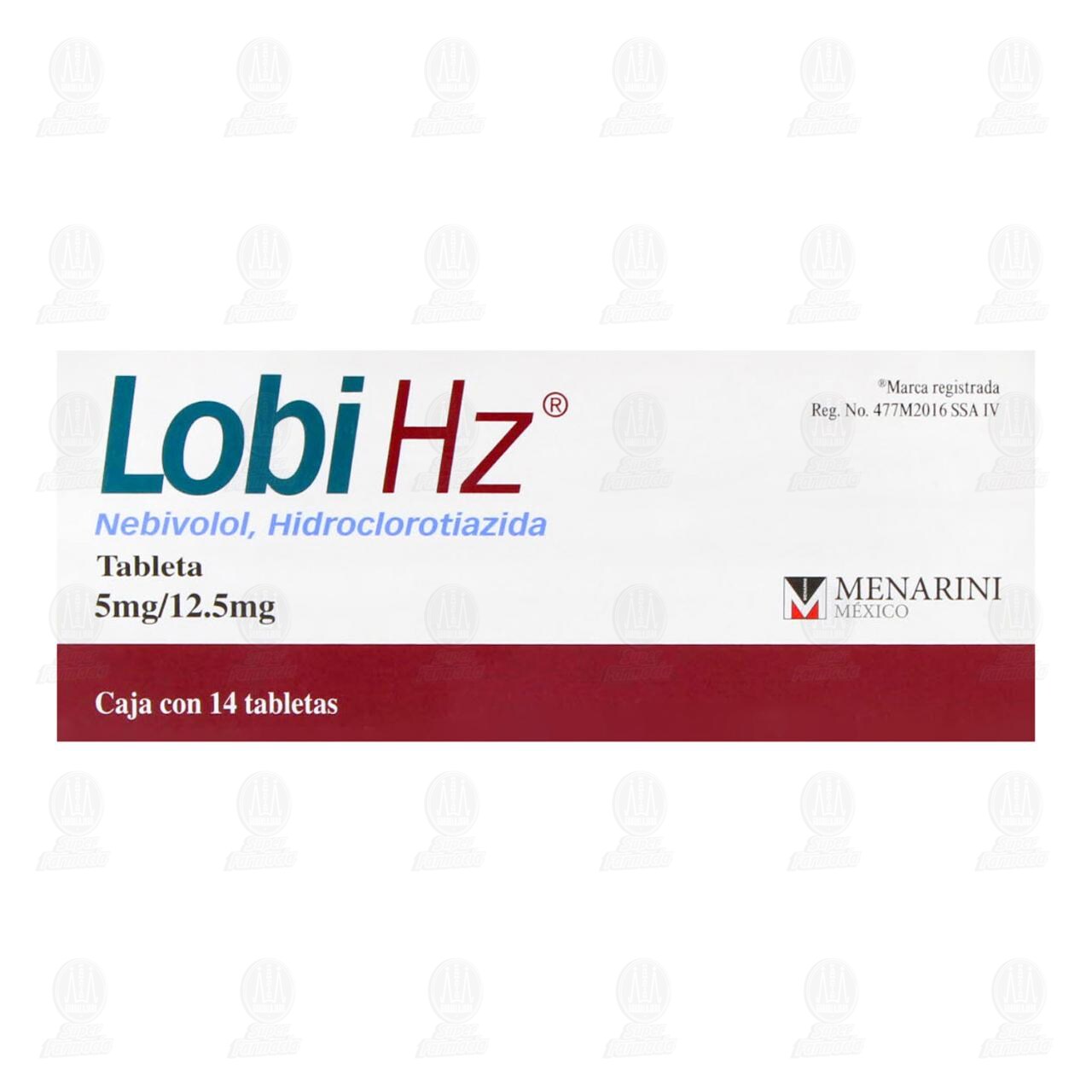 Lobi Hz 5mg/12.5mg, 14 Tabletas. image number 1