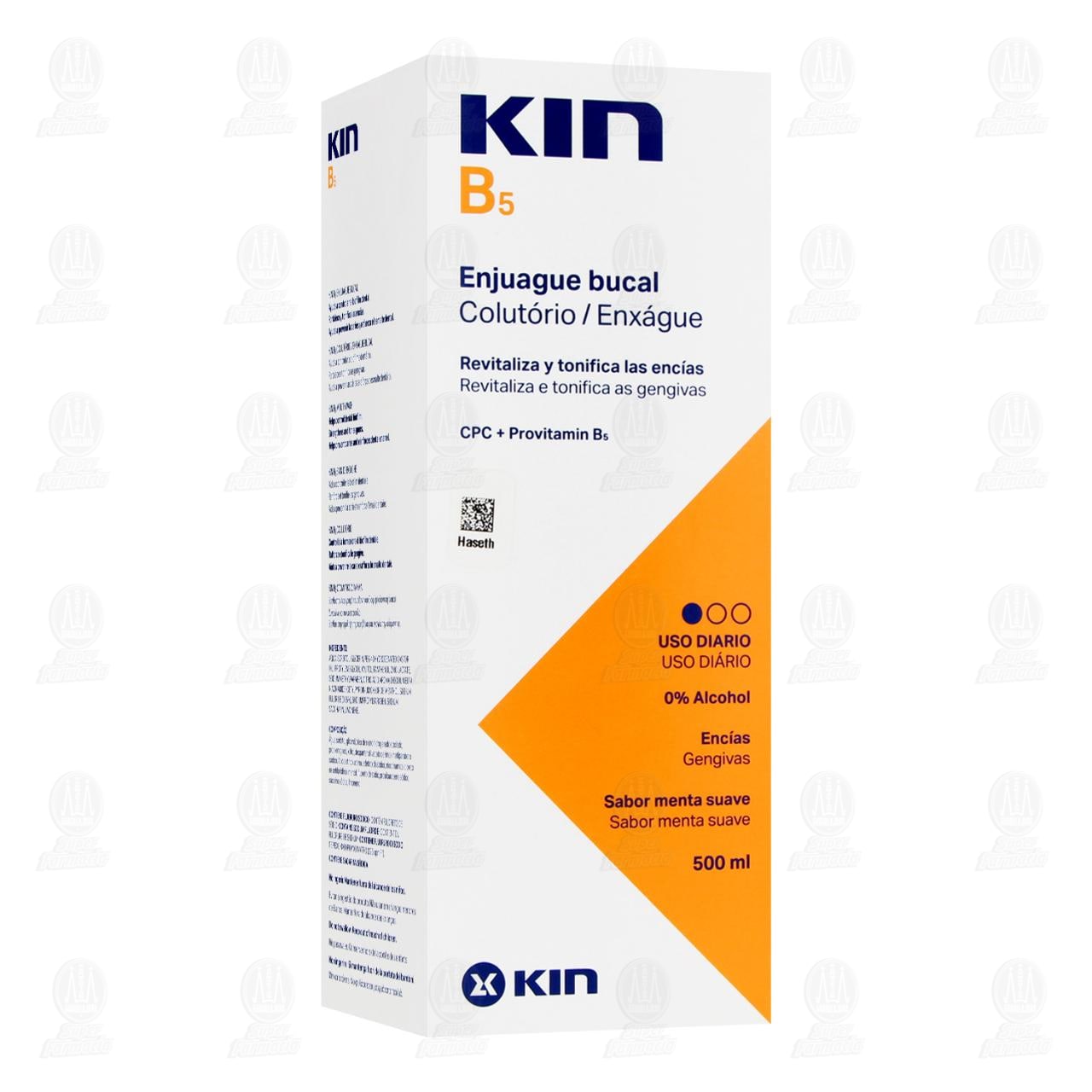 Kin B5 Enjuague Bucal Sabor Menta Suave, 500 ml. image number 0