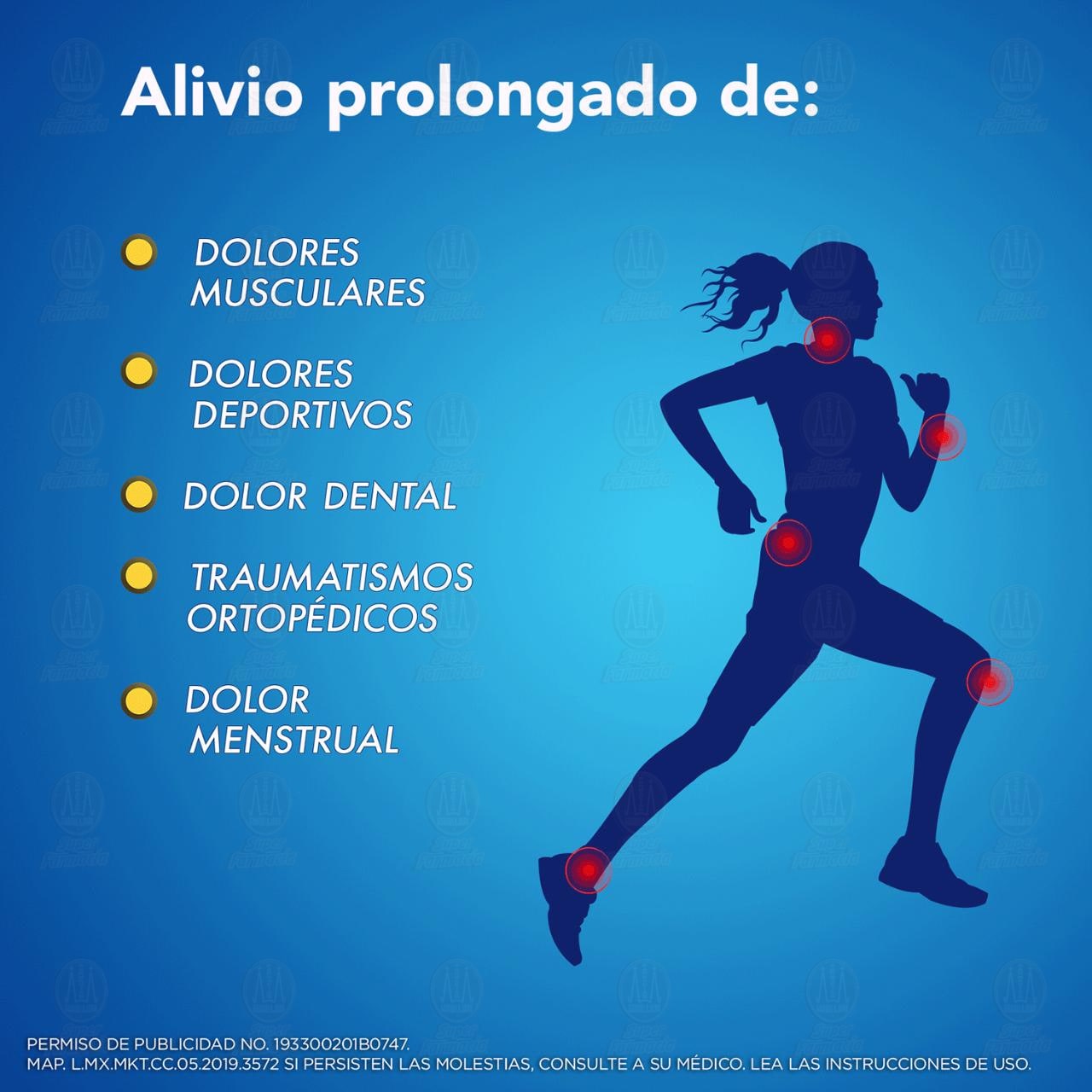 Flanax 550 mg Analg&eacute;sico, 24 Tabletas. image number 3