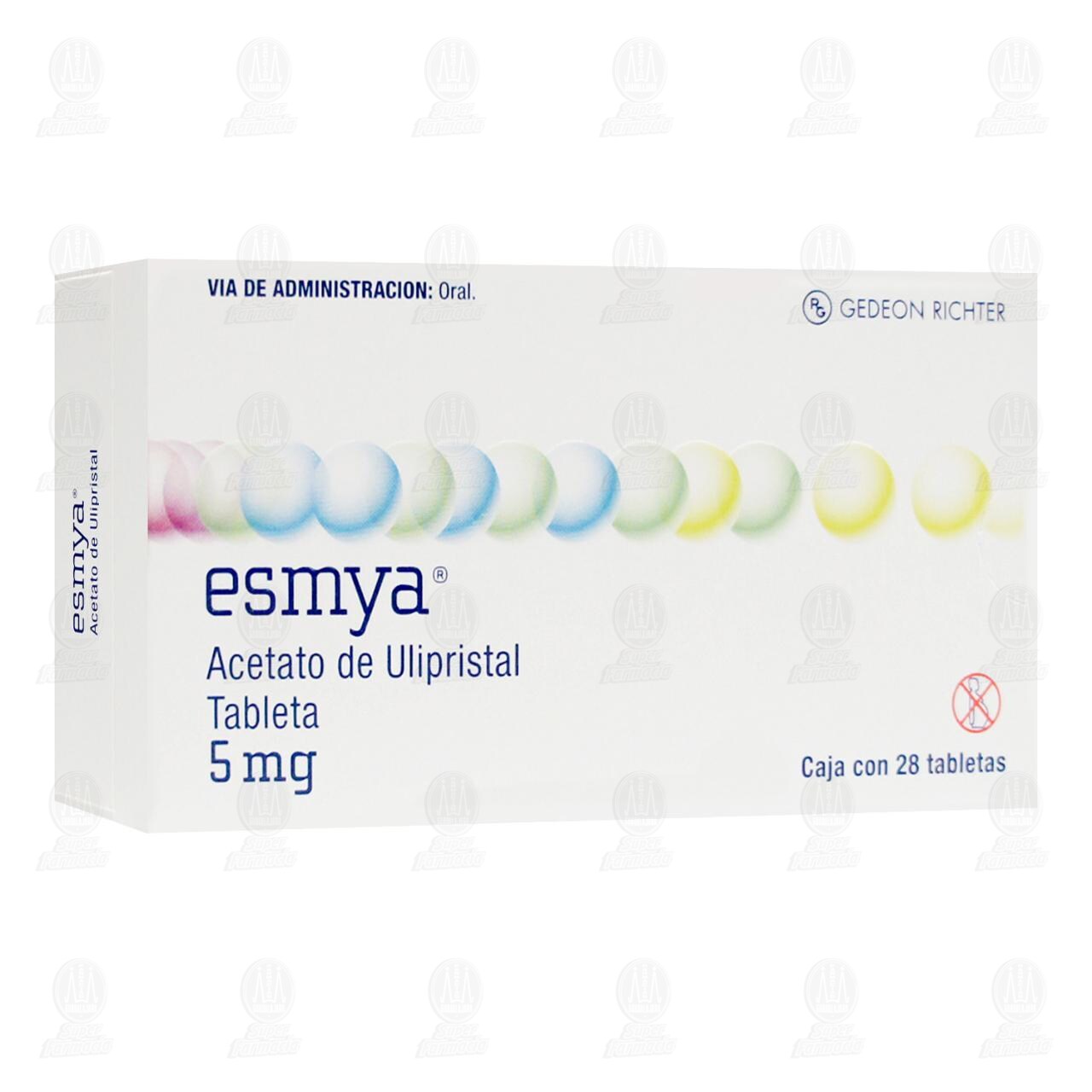 Esmya 5 mg, 28 Tabletas.