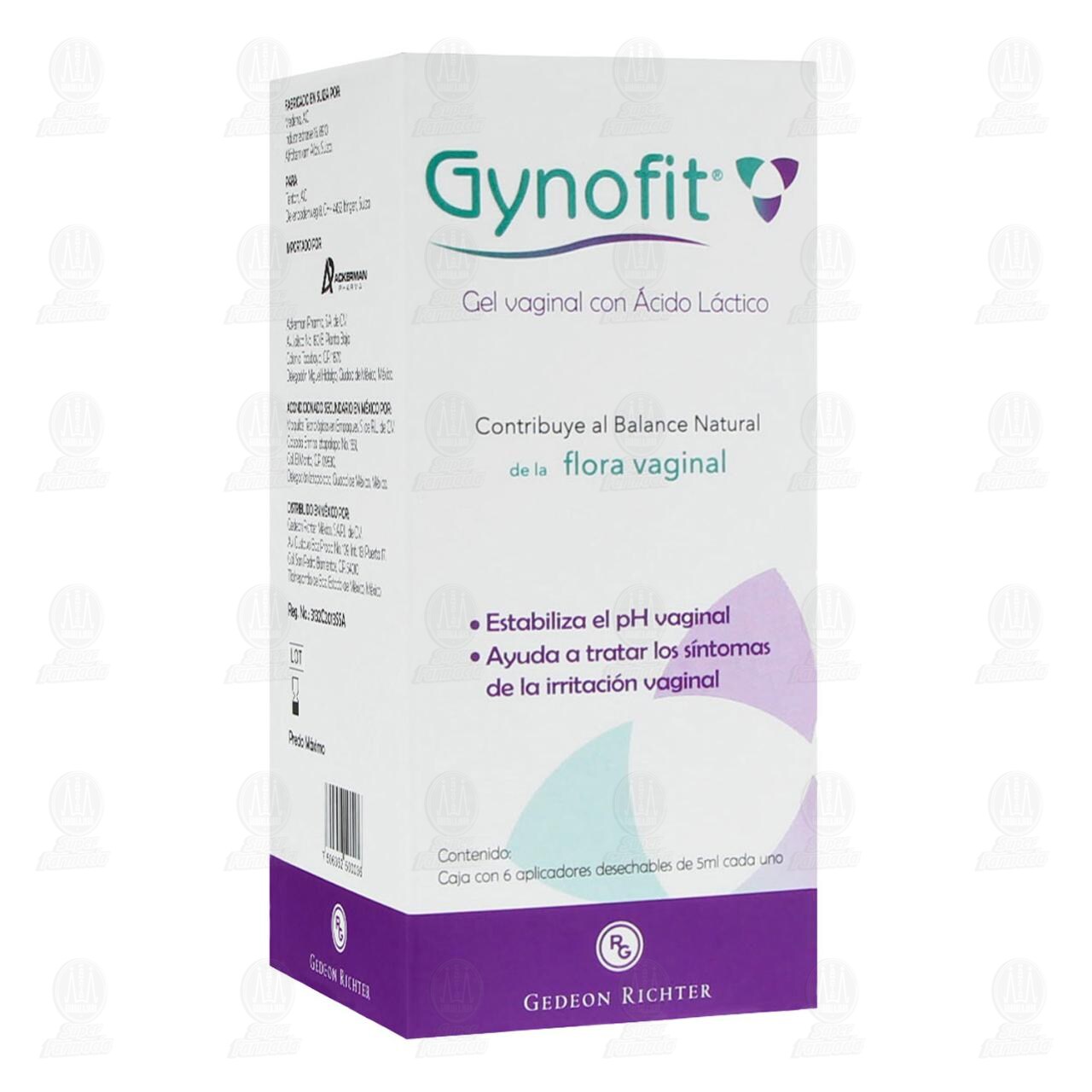 Gynofit Gel Vaginal, 6 Aplicadores de 5 ml c/u. image number 0