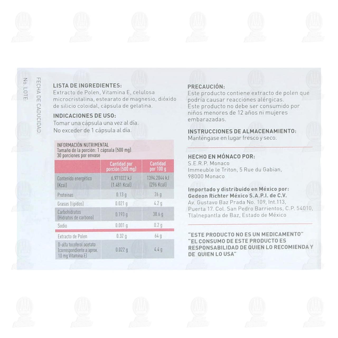 Sansage 500 mg, 30 C&aacute;psulas. image number 2