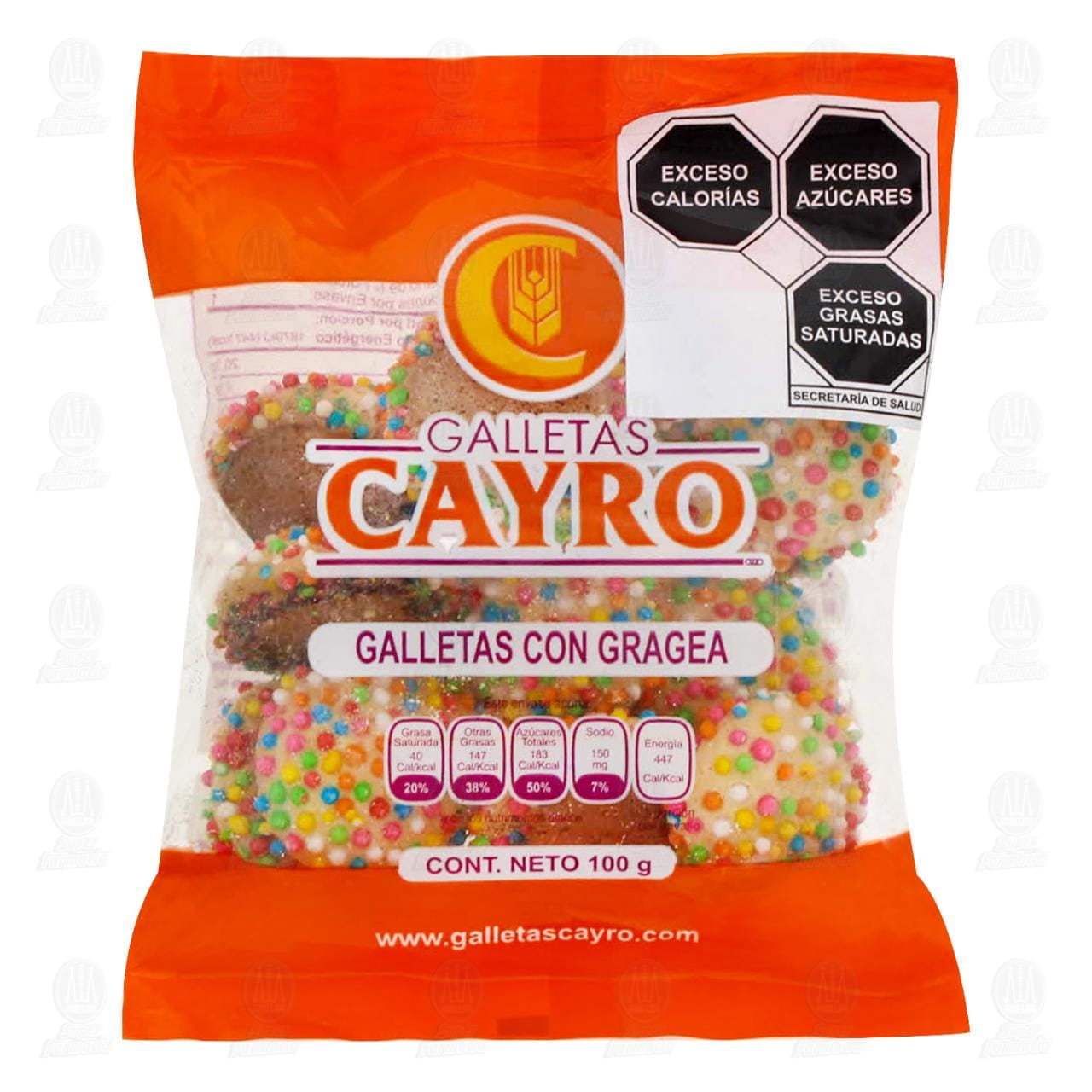 Imagen para Galletas Cayro con Gragea, 100 gr.