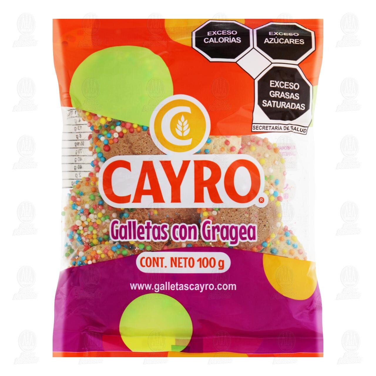 Galletas Cayro con Gragea, 100 gr. image number 0