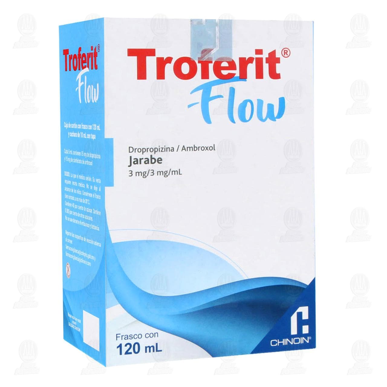 Imagen para Troferit Flow Jarabe 3mg/3mg/ml, 120 ml.