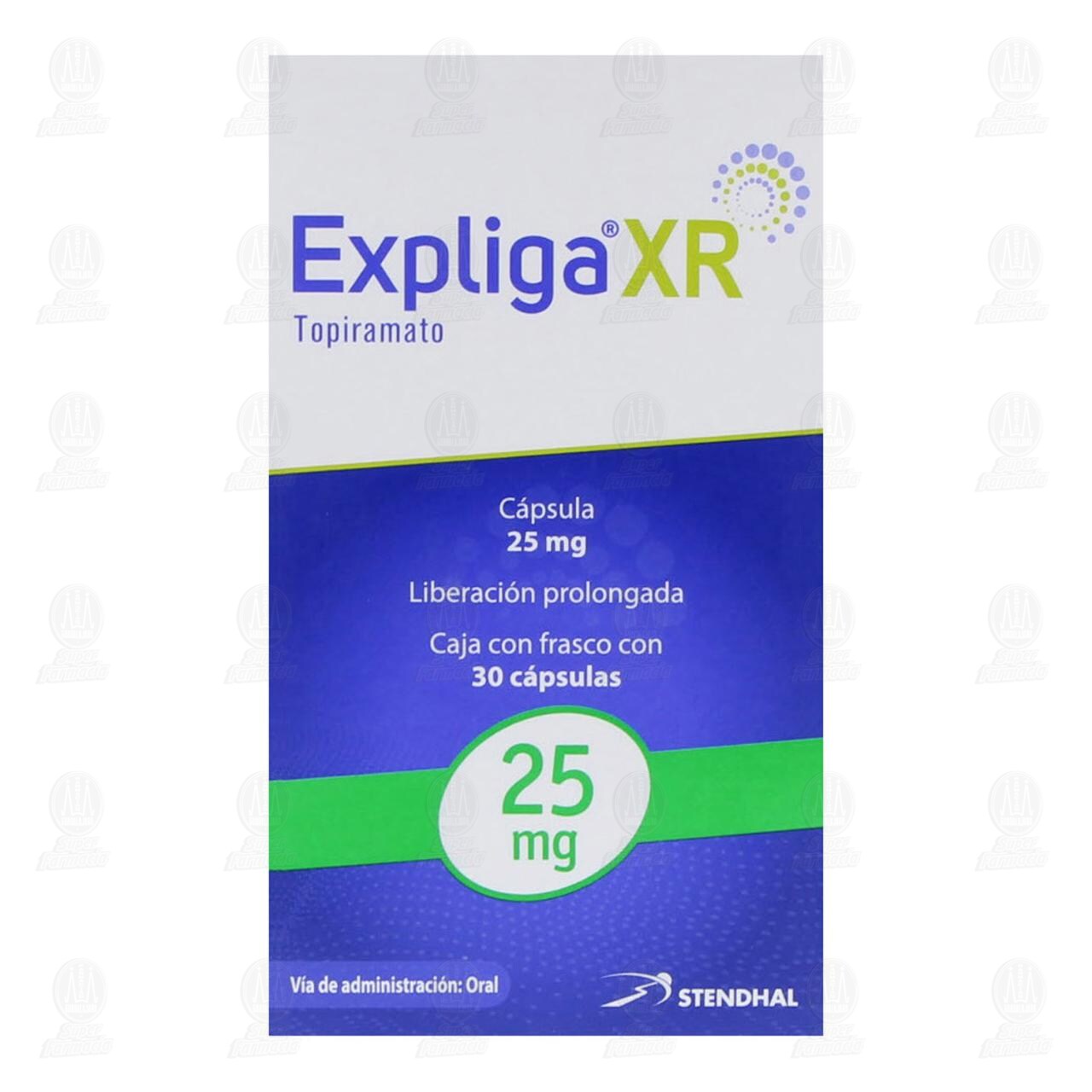 Expliga XR 25 mg, 30 C&aacute;psulas. image number 1
