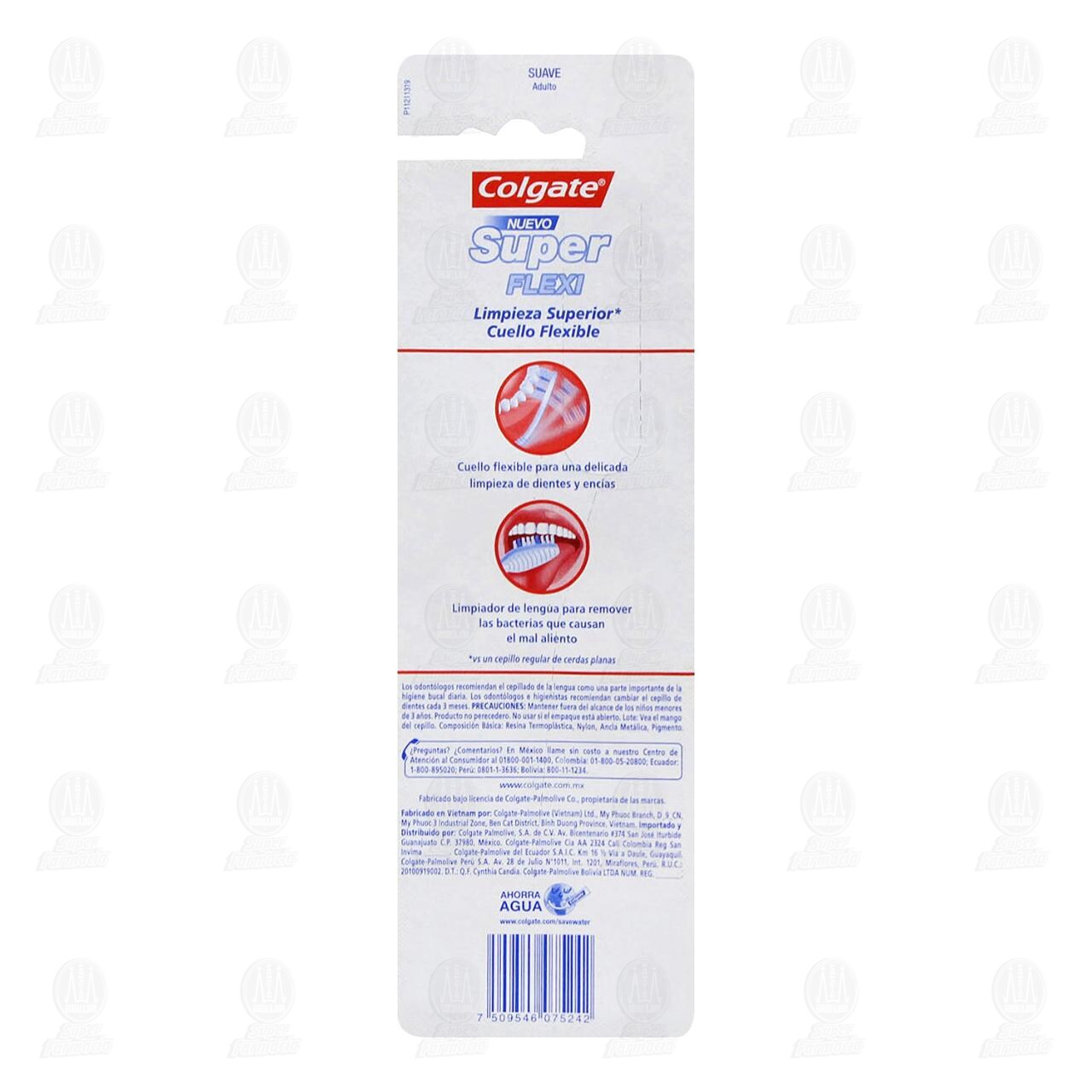 Cepillo Dental Colgate Super Flexi + Capuch&oacute;n, 2 pzas. image number 1