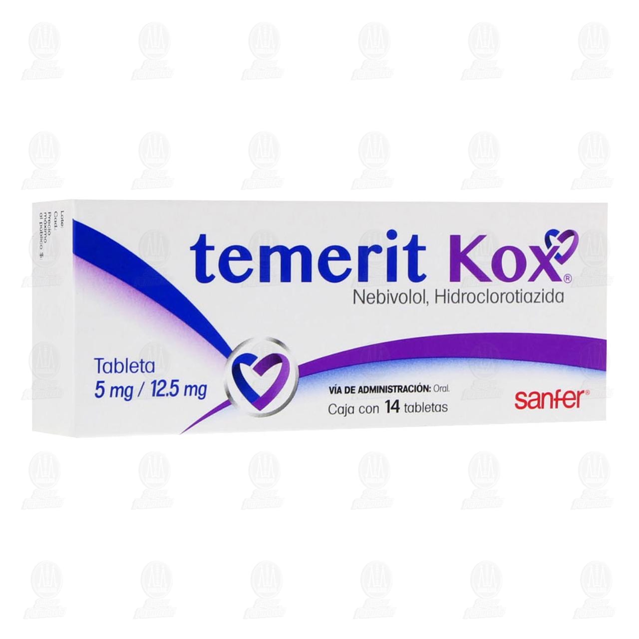 Temerit Kox 5mg/12.5mg, 14 Tabletas. image number 0