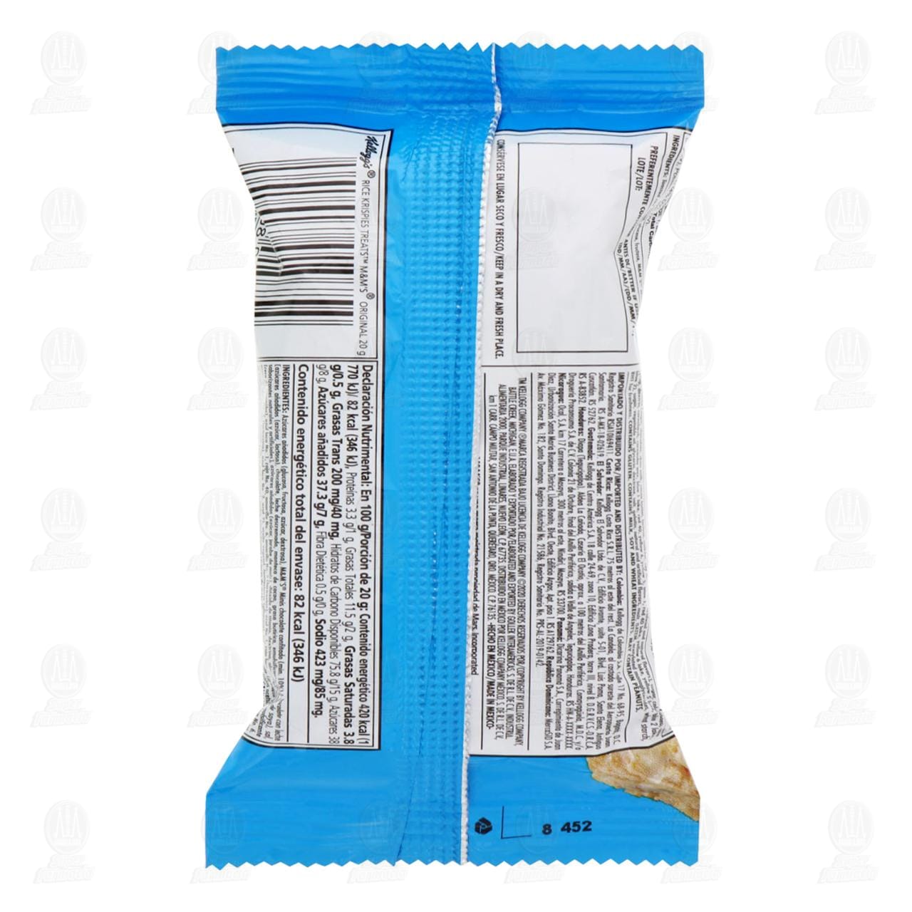 Barra Kellogg's Rice Krispies Treats M&M's Sabor Malvavisco, 20 gr. image number 1
