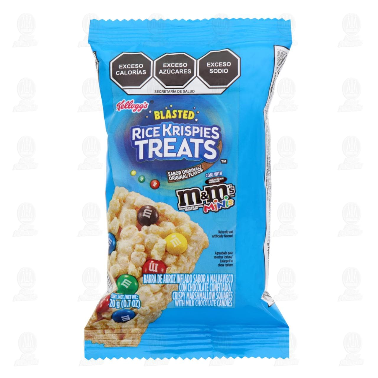 Barra Kellogg's Rice Krispies Treats M&M's Sabor Malvavisco, 20 gr.