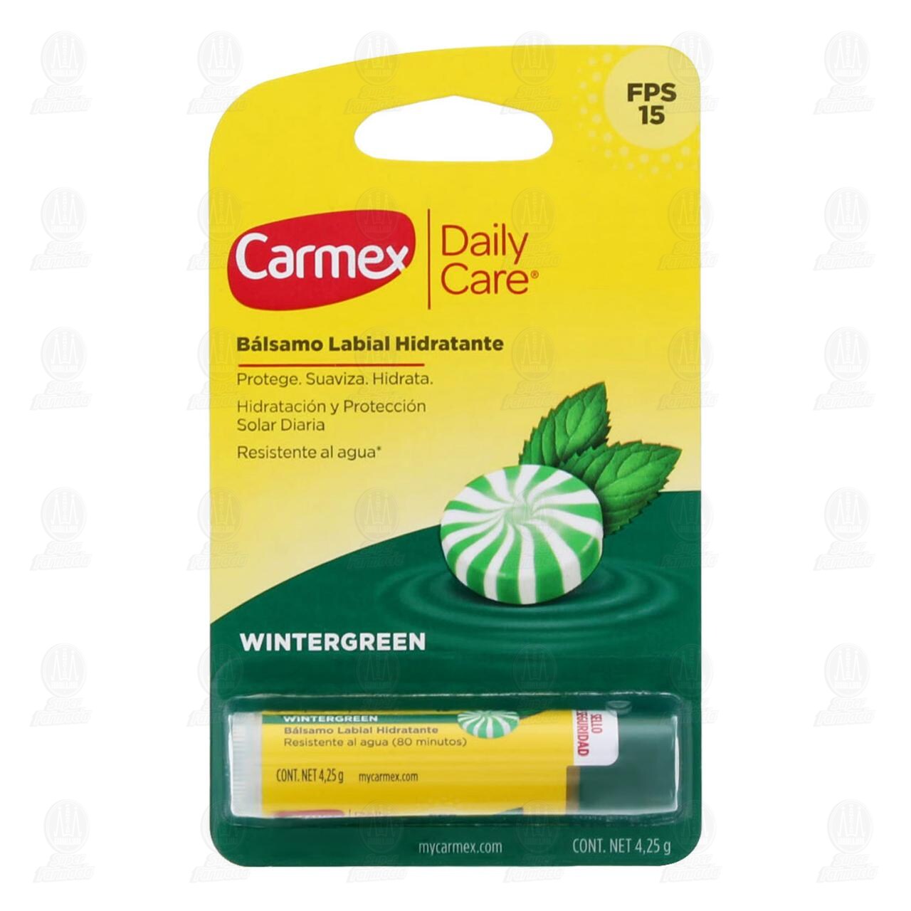 Bálsamo Labial Carmex Hidratante Aroma a Wintergreen, 4.25 gr.