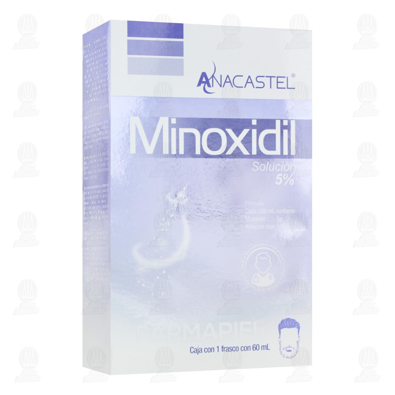 Anacastel Minoxidil Soluci&oacute;n 5%, 60 ml.