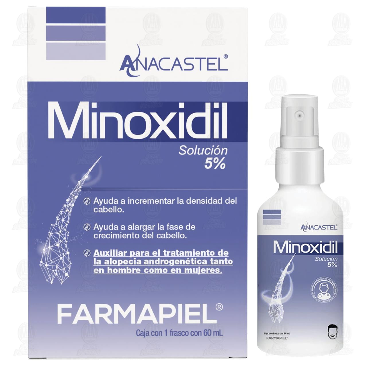 Anacastel Minoxidil Soluci&oacute;n 5%, 60 ml. image number 3